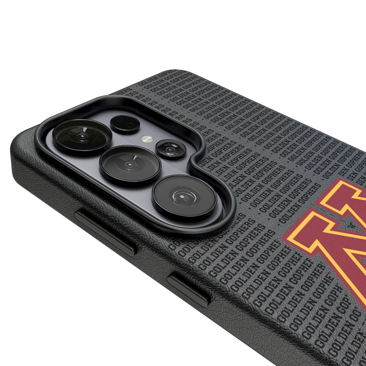 University of Minnesota Golden Gophers Text Backdrop MagSafe Compatible Phone Case for Samsung Galaxy