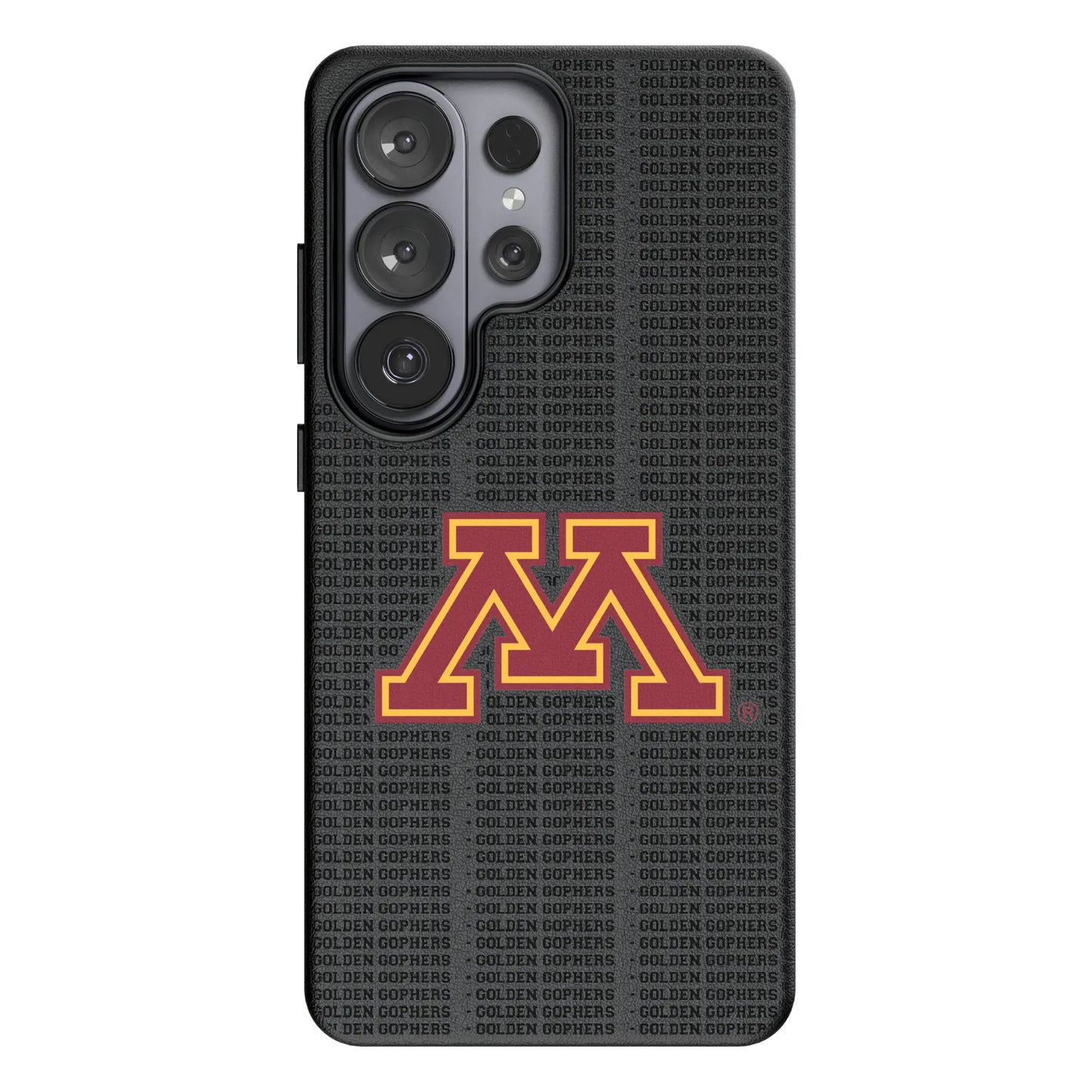 University of Minnesota Golden Gophers Text Backdrop MagSafe Compatible Phone Case for Samsung Galaxy