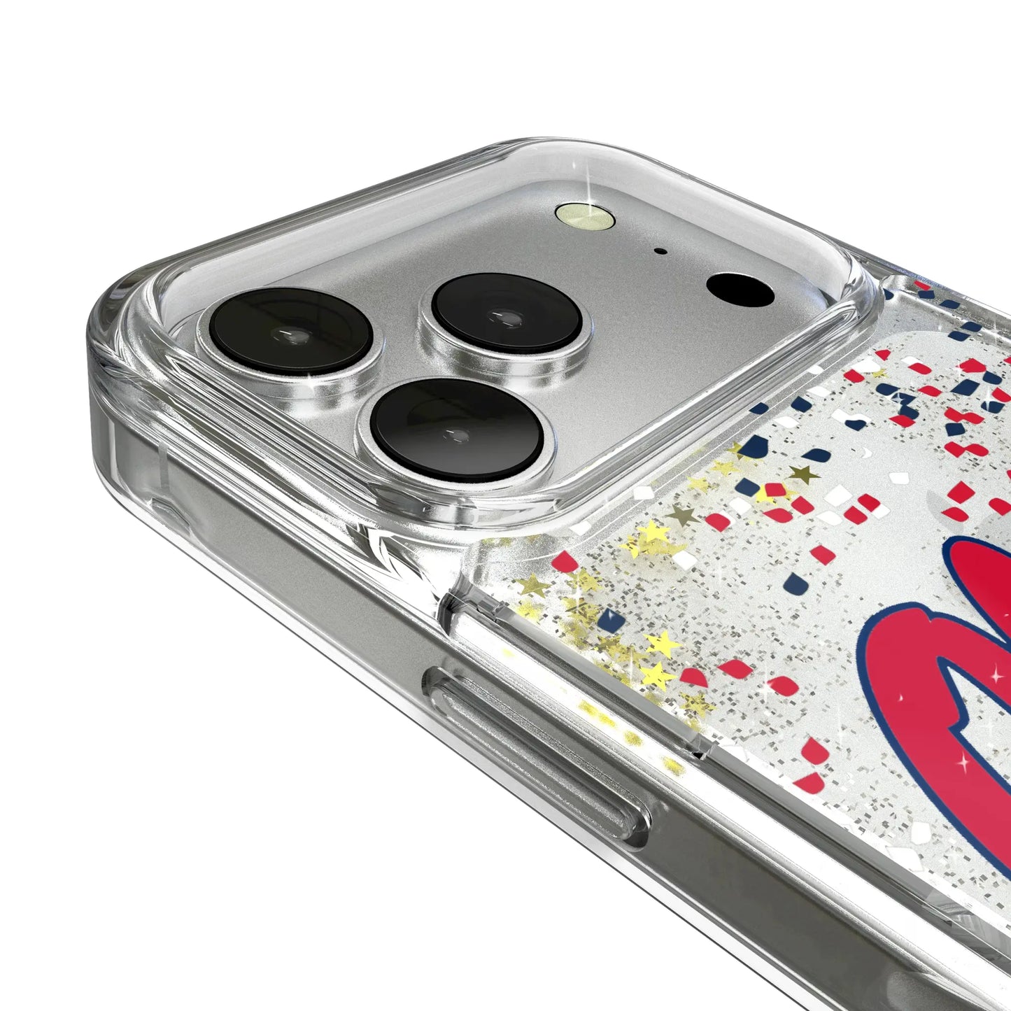 University of Mississippi Rebels Confetti Glitter Phone Case for Apple iPhone