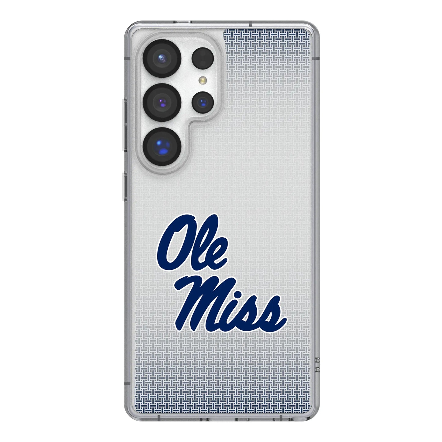 University of Mississippi Rebels Linen Clear Phone Case for Samsung Galaxy