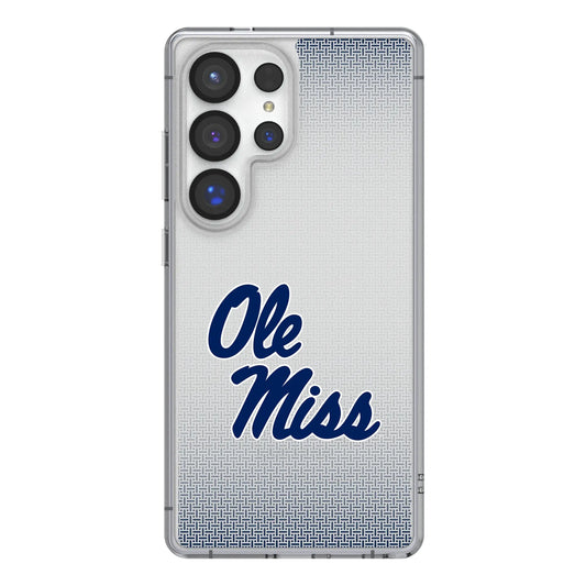 University of Mississippi Rebels Linen Clear Phone Case for Samsung Galaxy