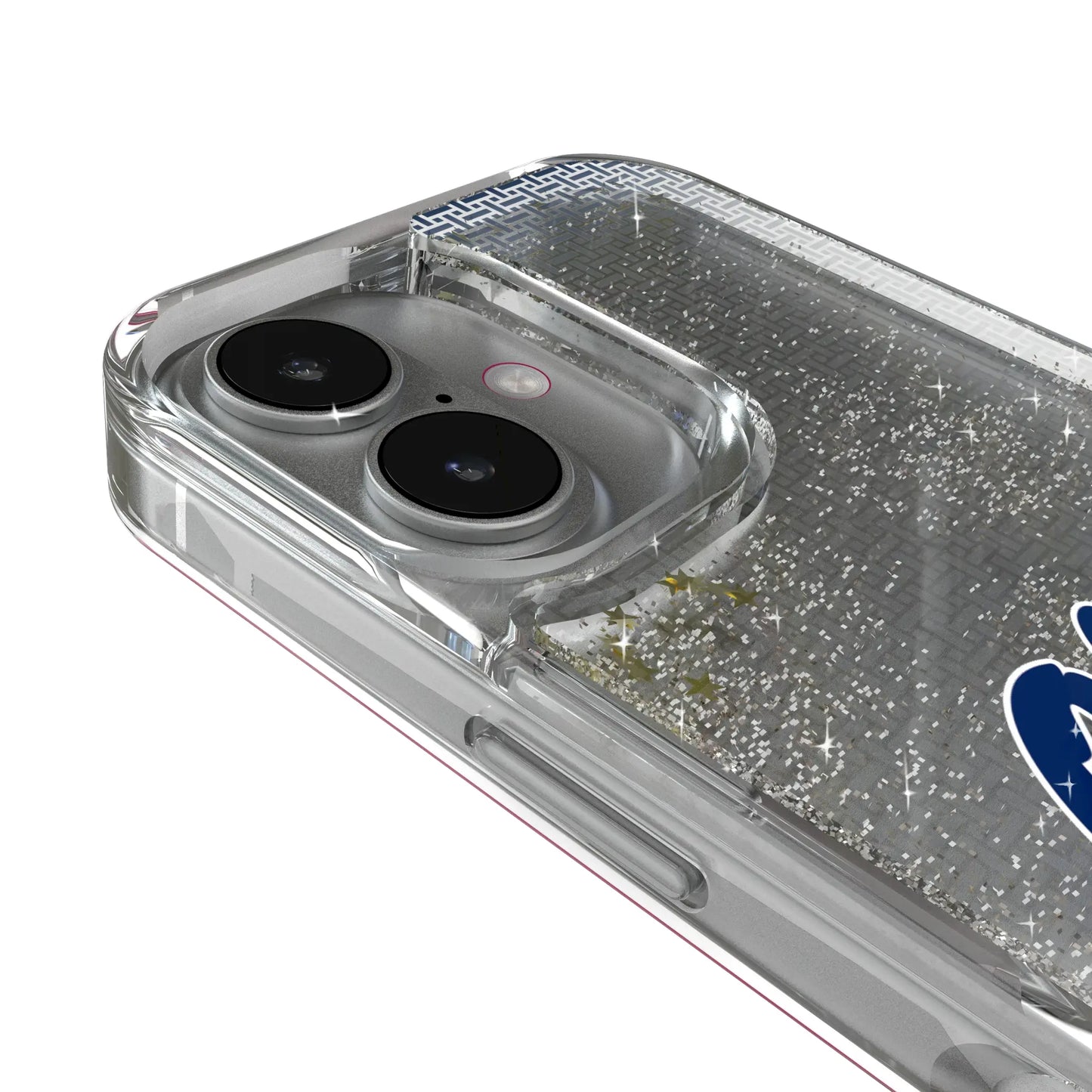 University of Mississippi Rebels Linen Glitter Phone Case for Apple iPhone