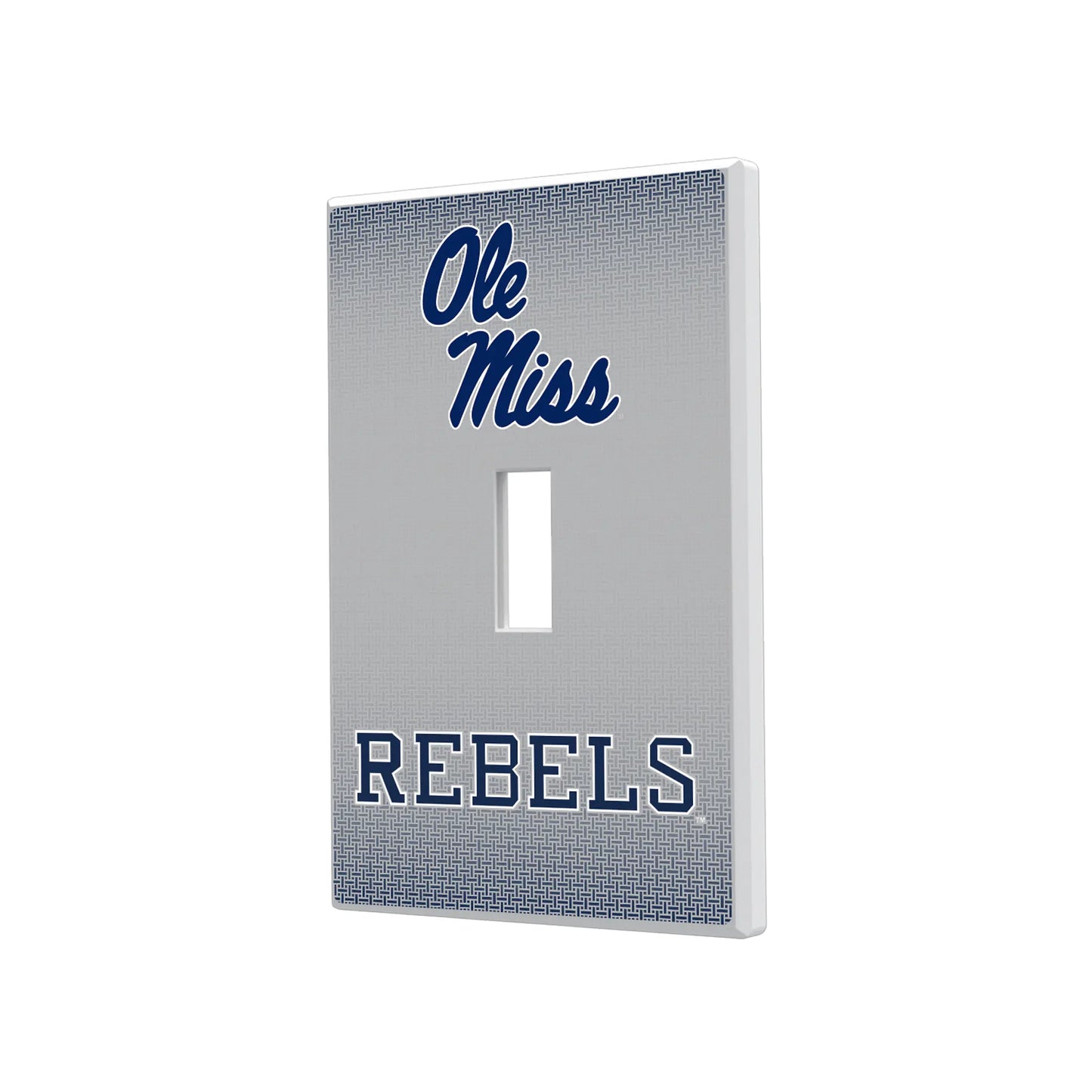 University of Mississippi Rebels Linen Hidden-Screw Light Switch Plate