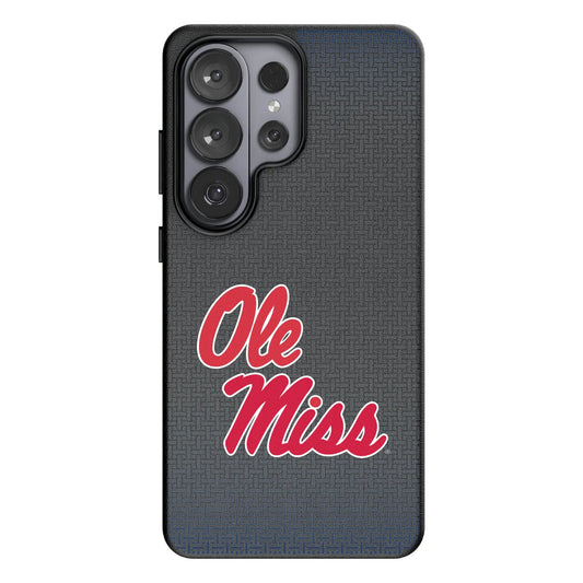 University of Mississippi Rebels Linen MagSafe Compatible Phone Case for Samsung Galaxy
