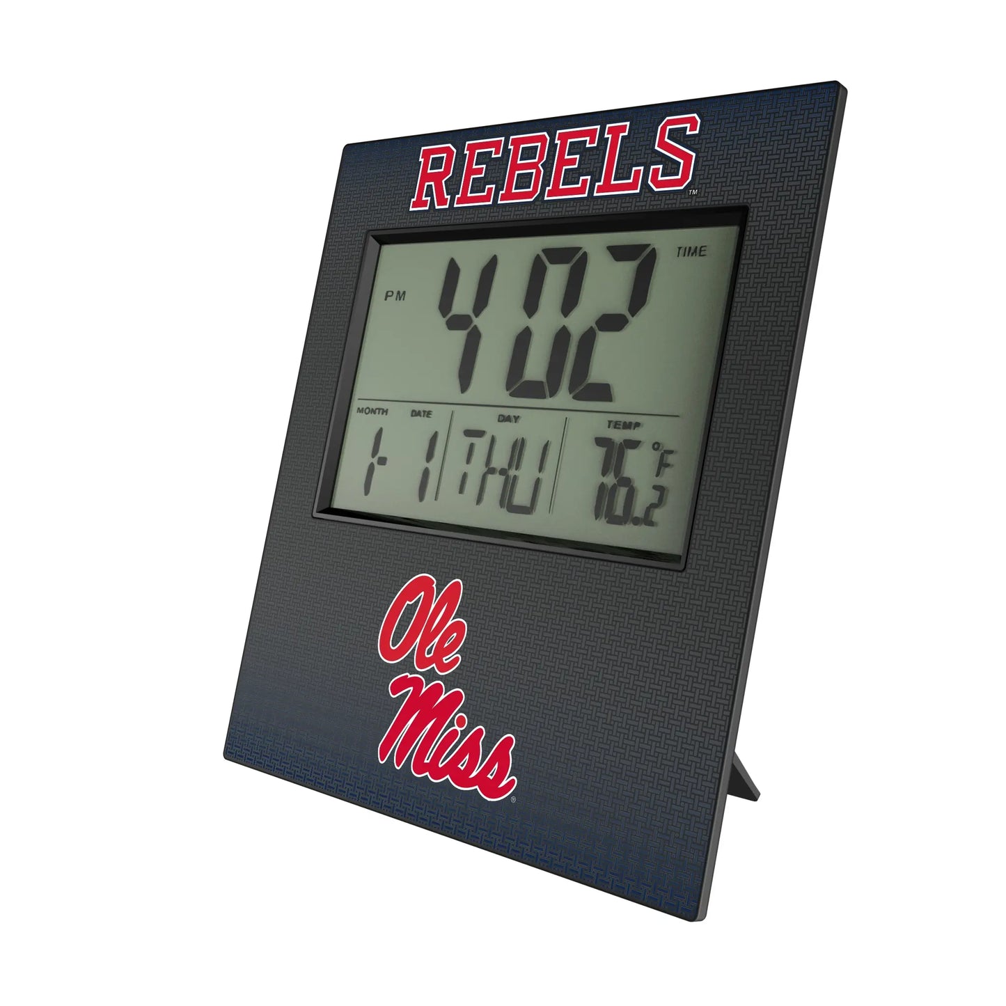 University of Mississippi Rebels Linen Wall Clock
