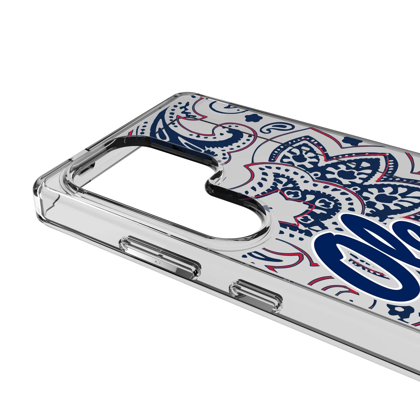 University of Mississippi Rebels Paisley Clear Phone Case for Samsung Galaxy