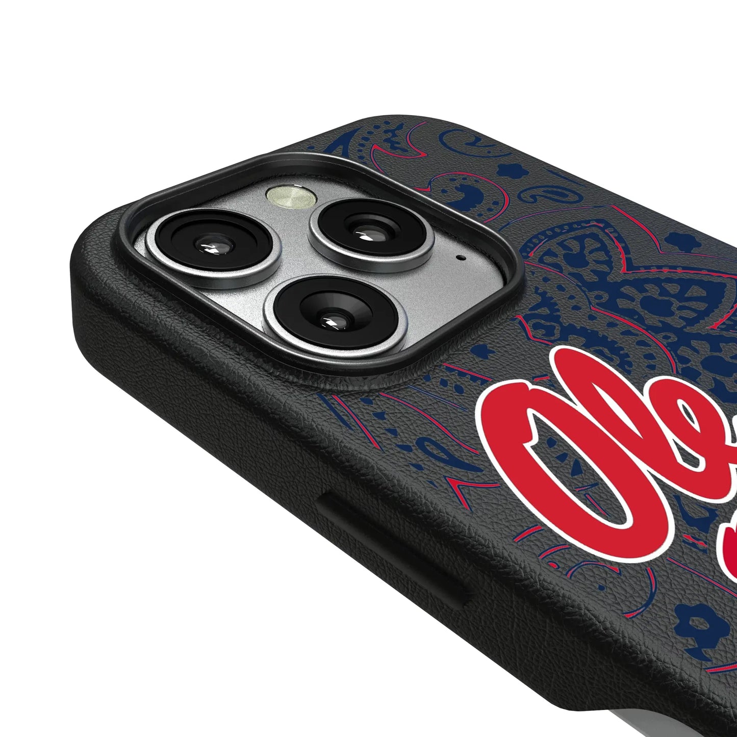 University of Mississippi Rebels Paisley MagSafe Compatible Phone Case for Apple iPhone