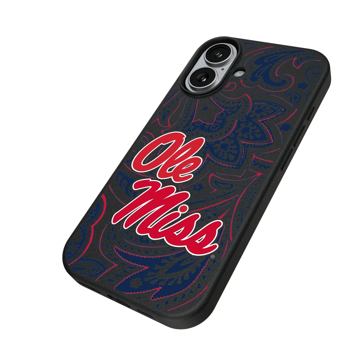 University of Mississippi Rebels Paisley MagSafe Compatible Phone Case for Apple iPhone