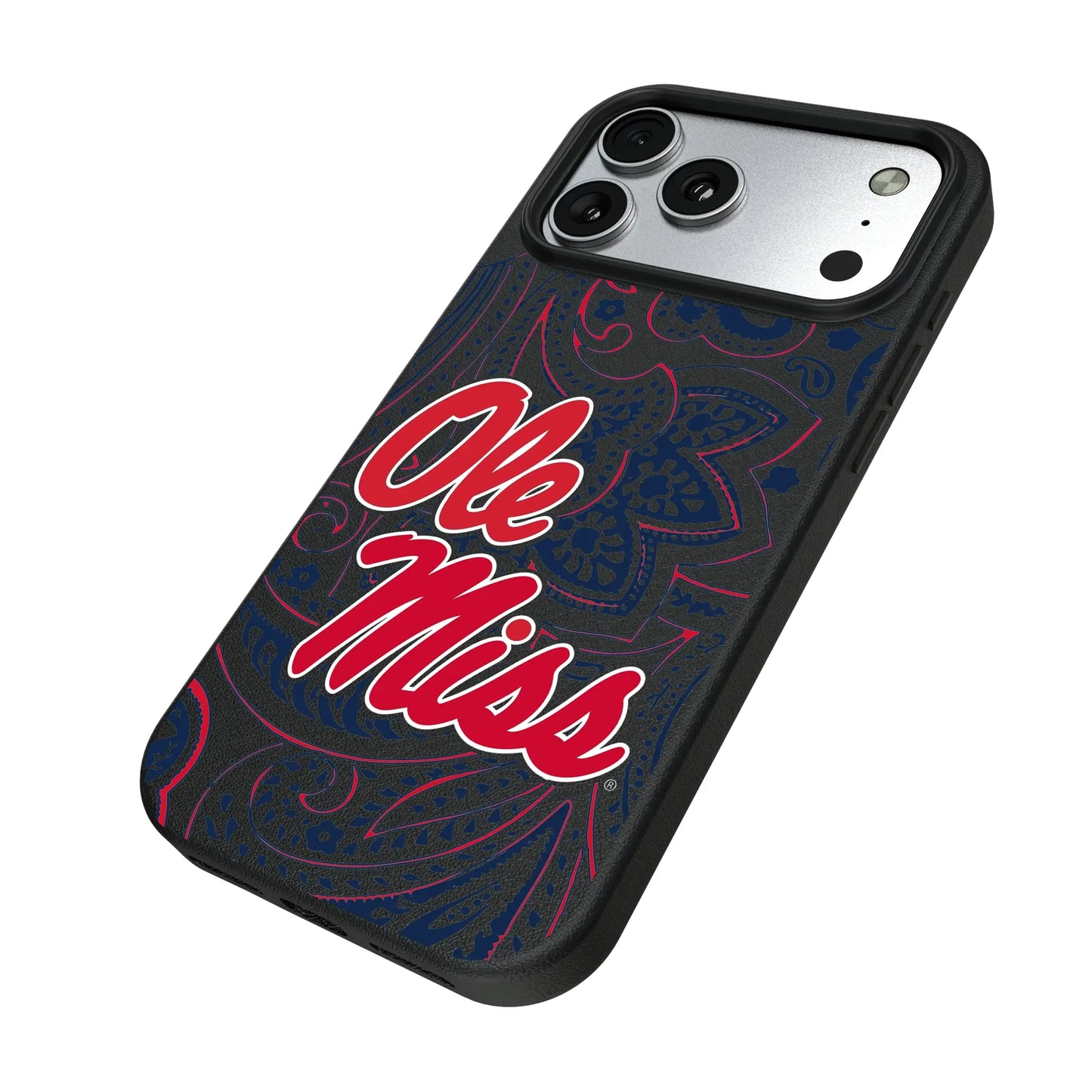 University of Mississippi Rebels Paisley MagSafe Compatible Phone Case for Apple iPhone