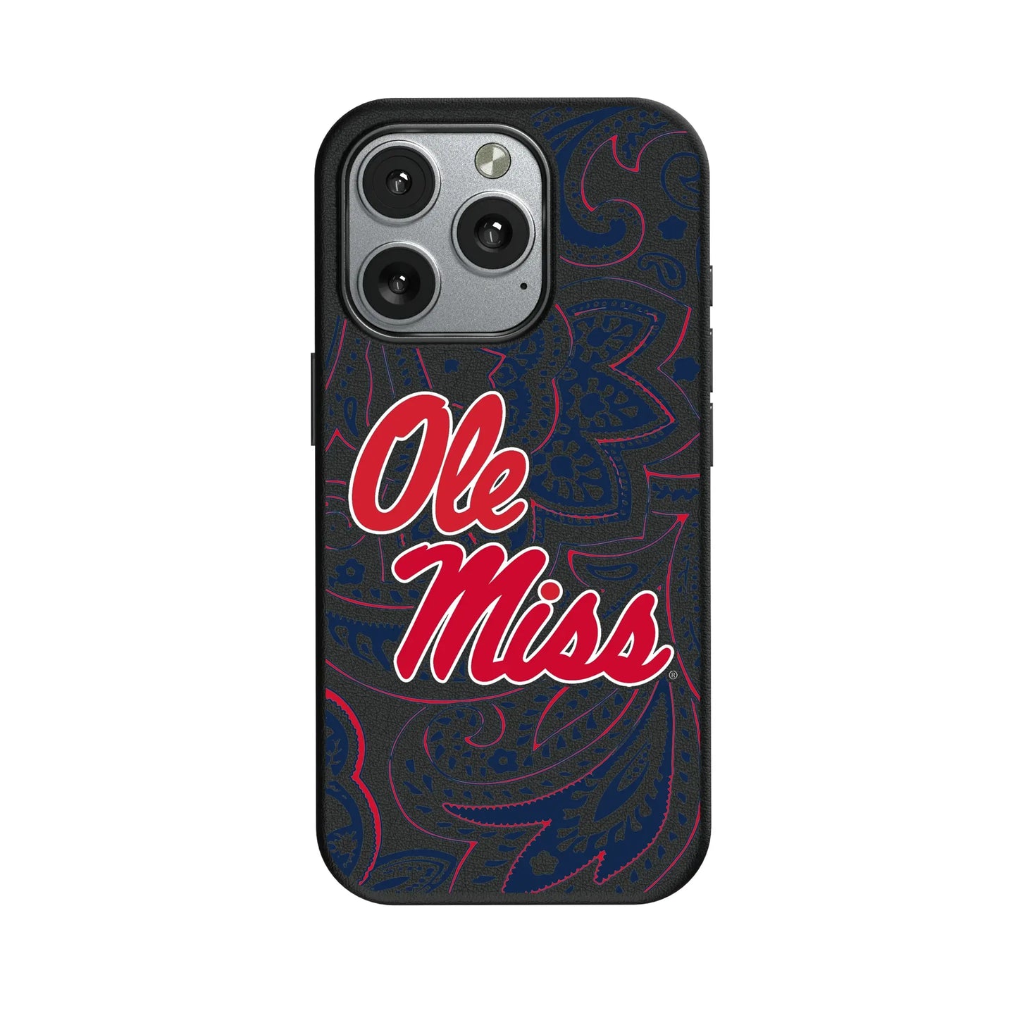 University of Mississippi Rebels Paisley MagSafe Compatible Phone Case for Apple iPhone