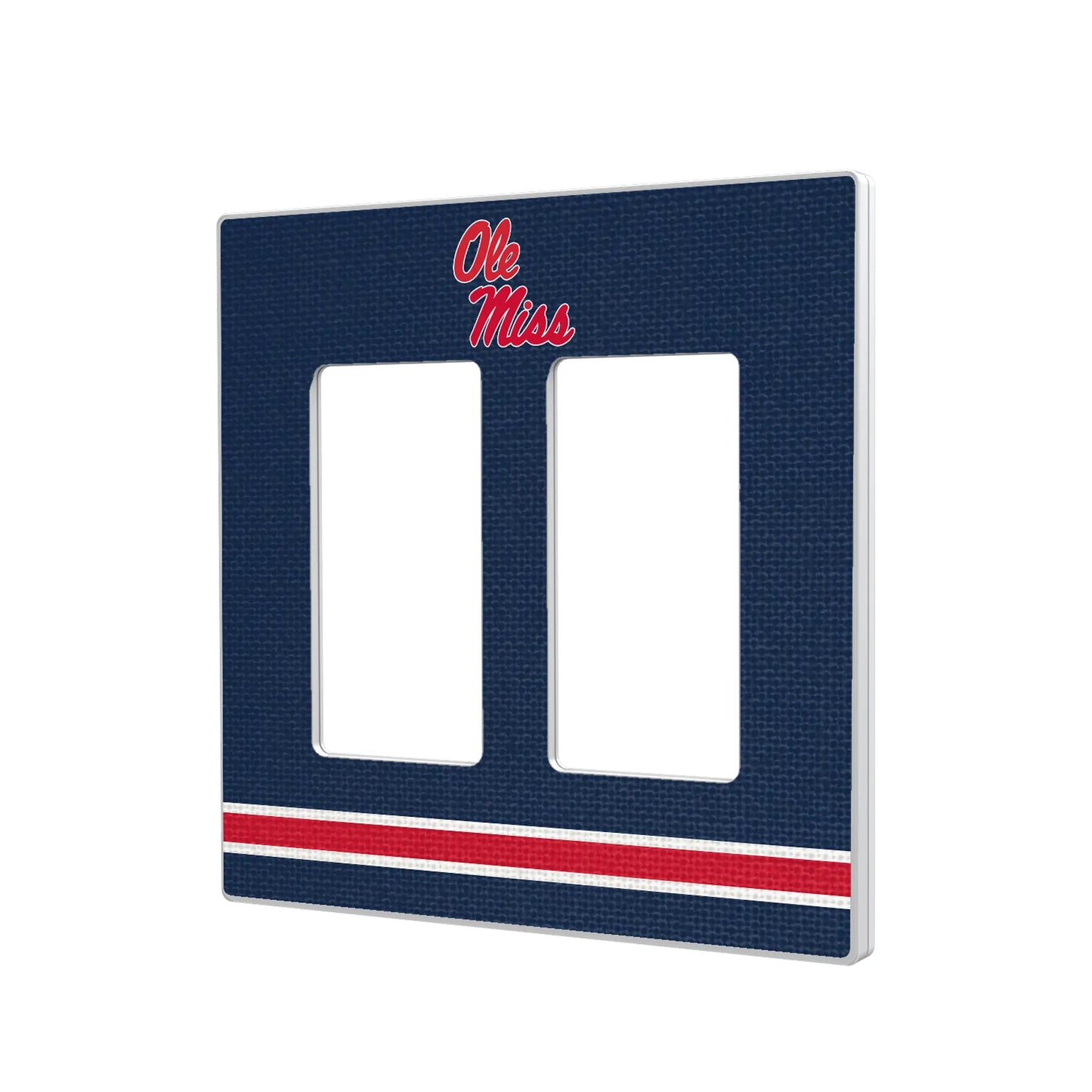 University of Mississippi Rebels Stripe Hidden-Screw Light Switch Plate
