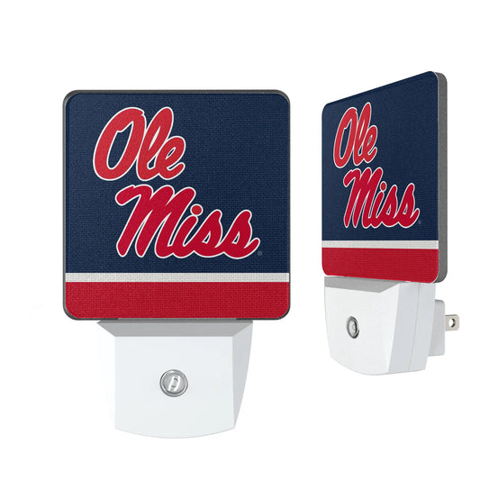 University of Mississippi Rebels Stripe Night Light 2-Pack