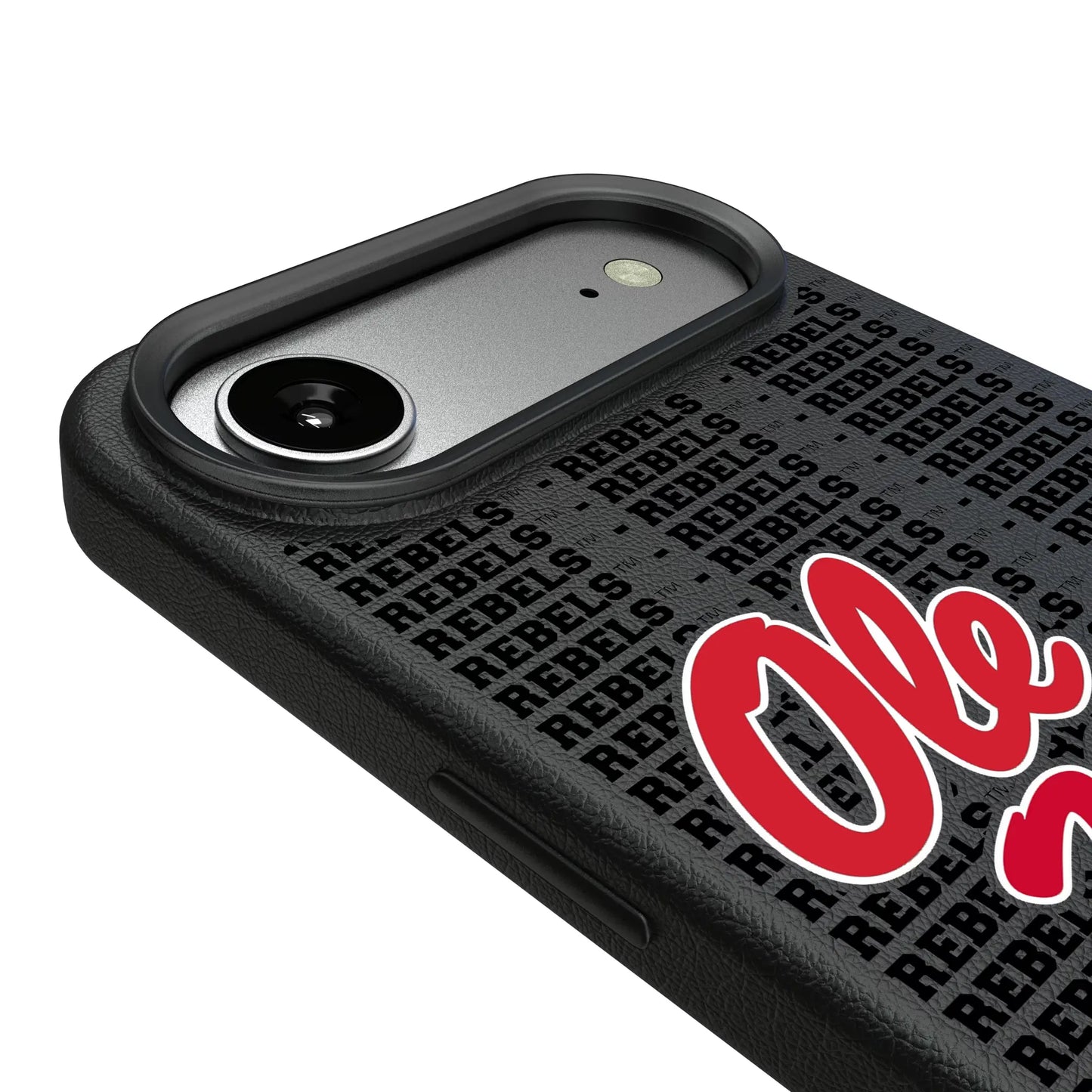 University of Mississippi Rebels Text Backdrop MagSafe Compatible Phone Case for Apple iPhone