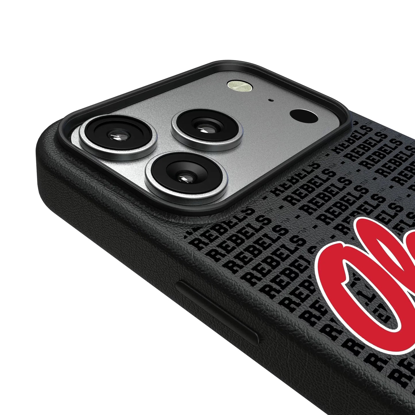 University of Mississippi Rebels Text Backdrop MagSafe Compatible Phone Case for Apple iPhone