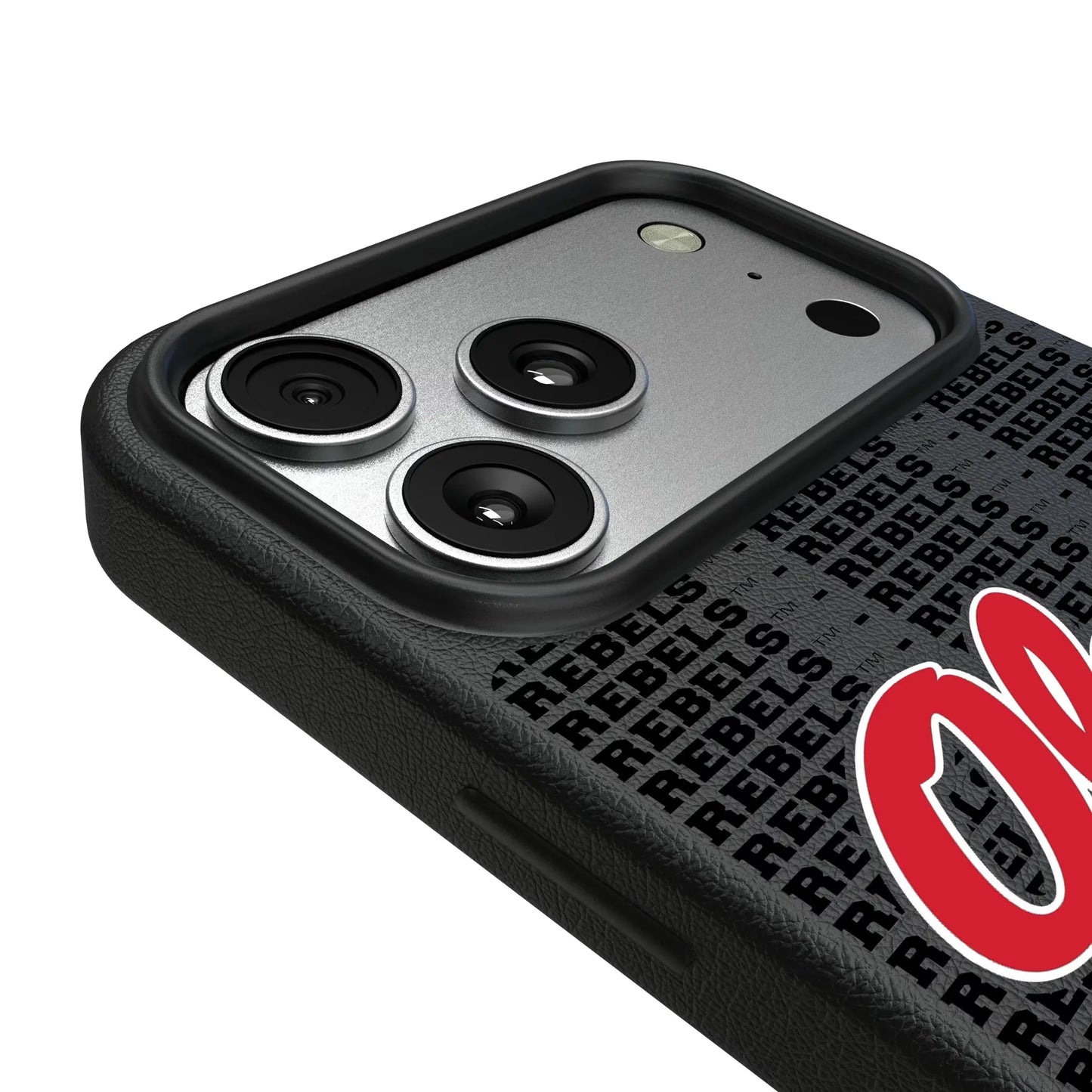 University of Mississippi Rebels Text Backdrop MagSafe Compatible Phone Case for Apple iPhone