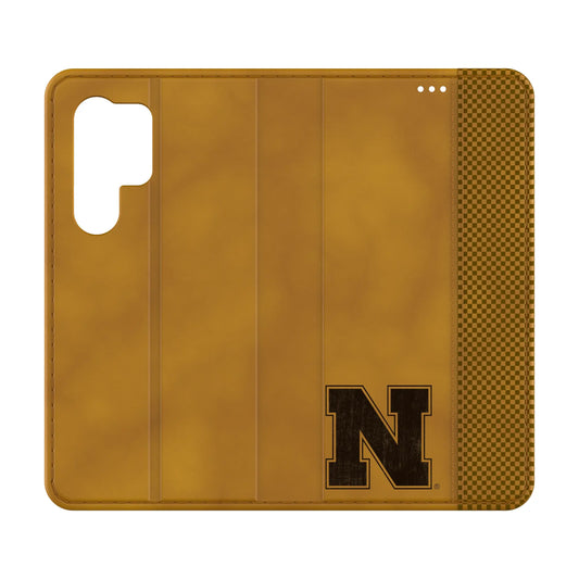 University of Nebraska Huskers Block N Burn Folio Phone Case for Samsung Galaxy
