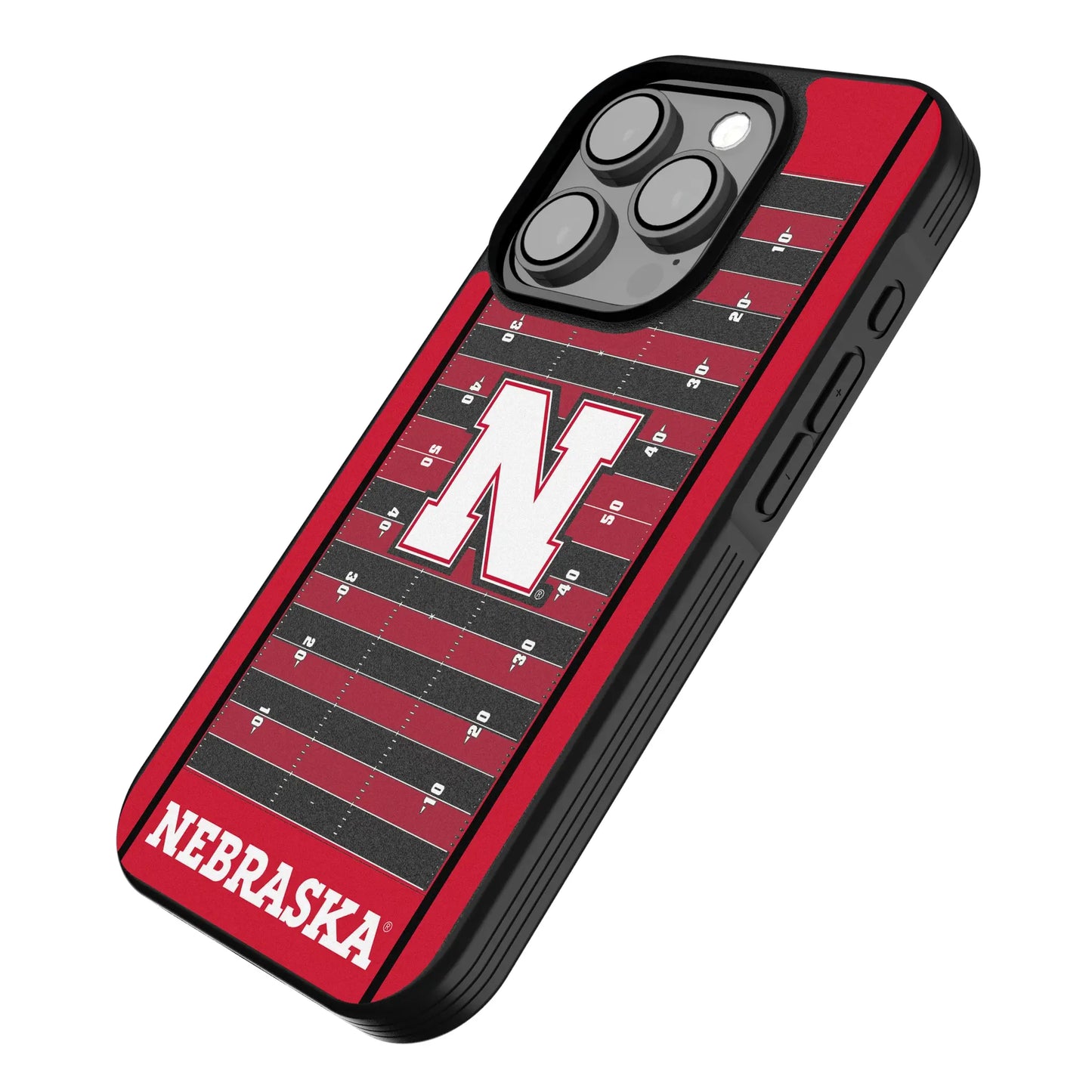 University of Nebraska Huskers Block N Field Bump Phone Case for Apple iPhone