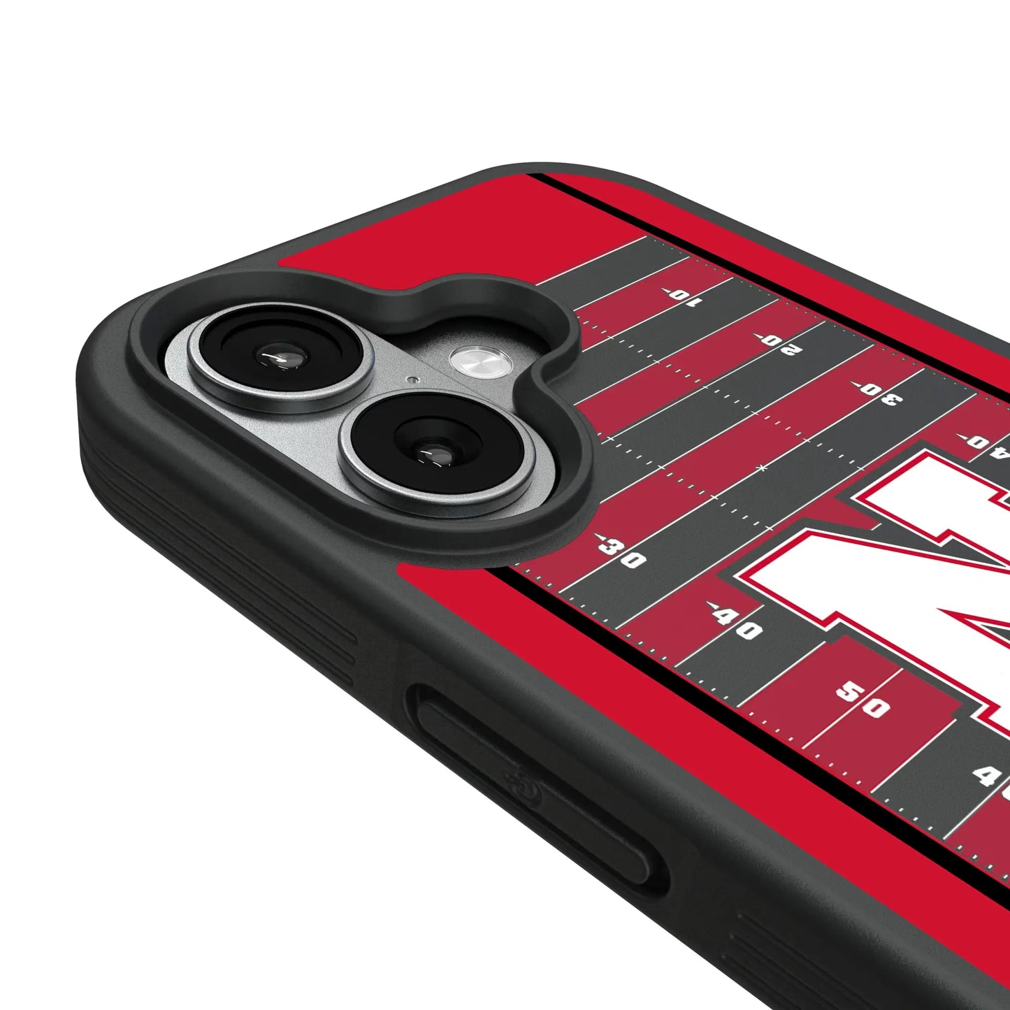University of Nebraska Huskers Block N Field Bump Phone Case for Apple iPhone