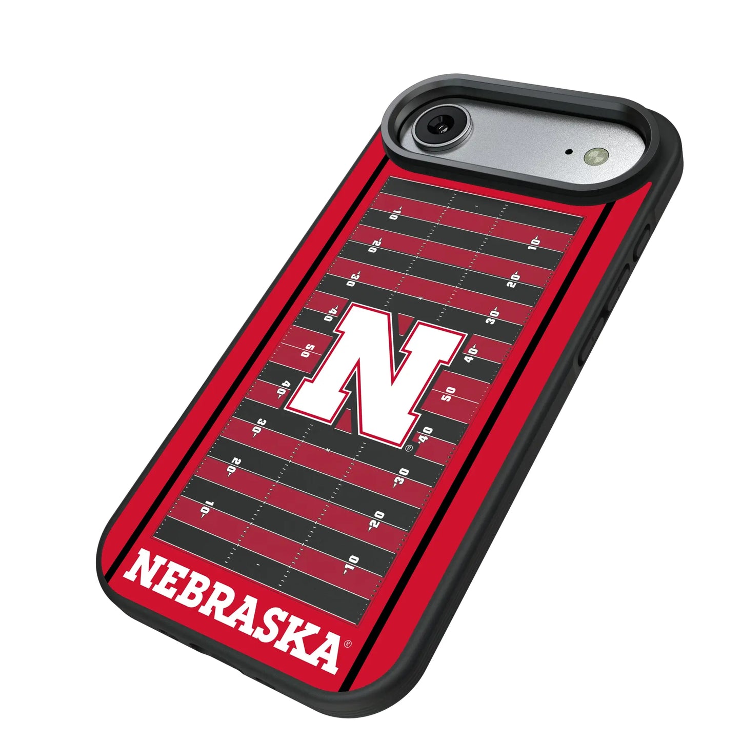 University of Nebraska Huskers Block N Field Bump Phone Case for Apple iPhone