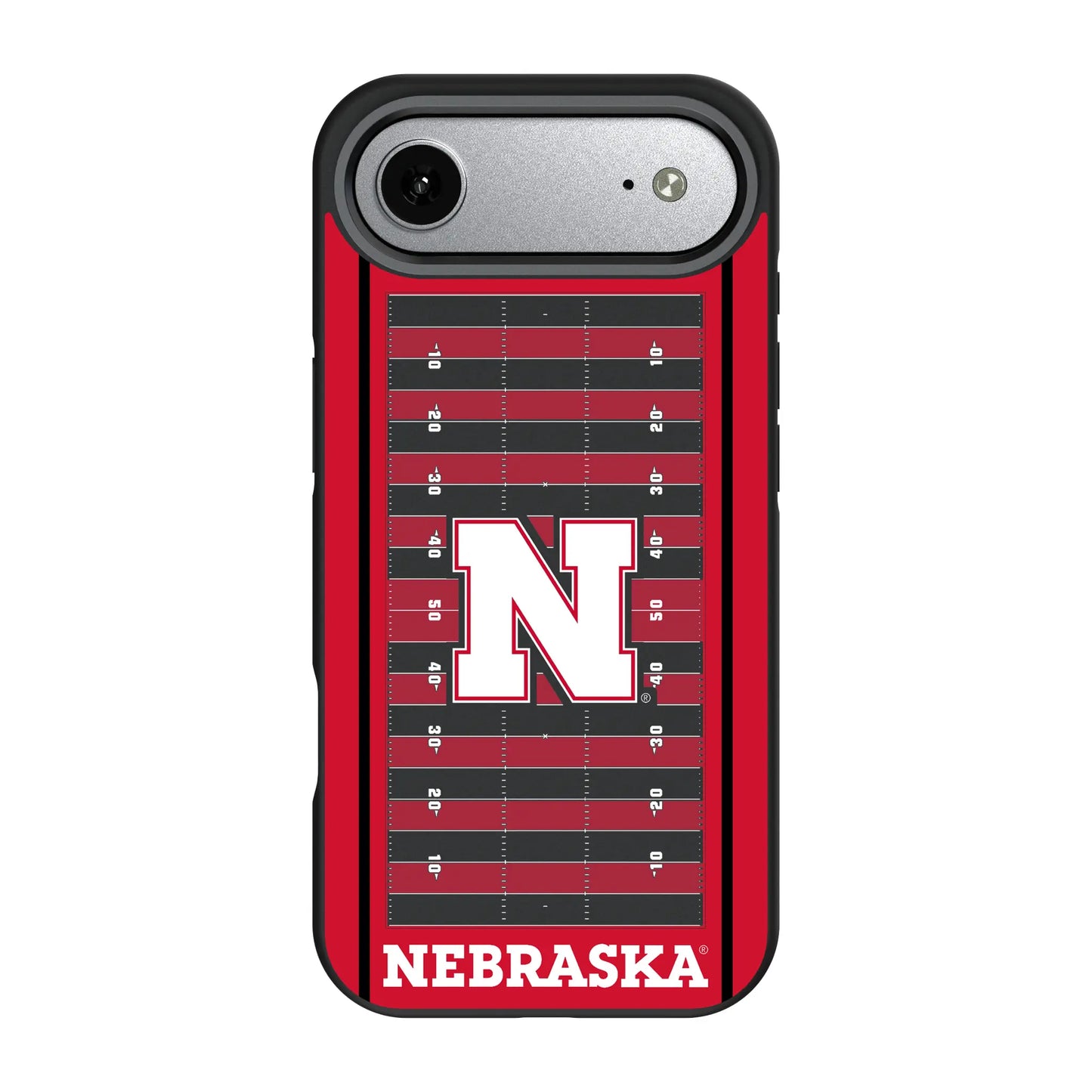 University of Nebraska Huskers Block N Field Bump Phone Case for Apple iPhone
