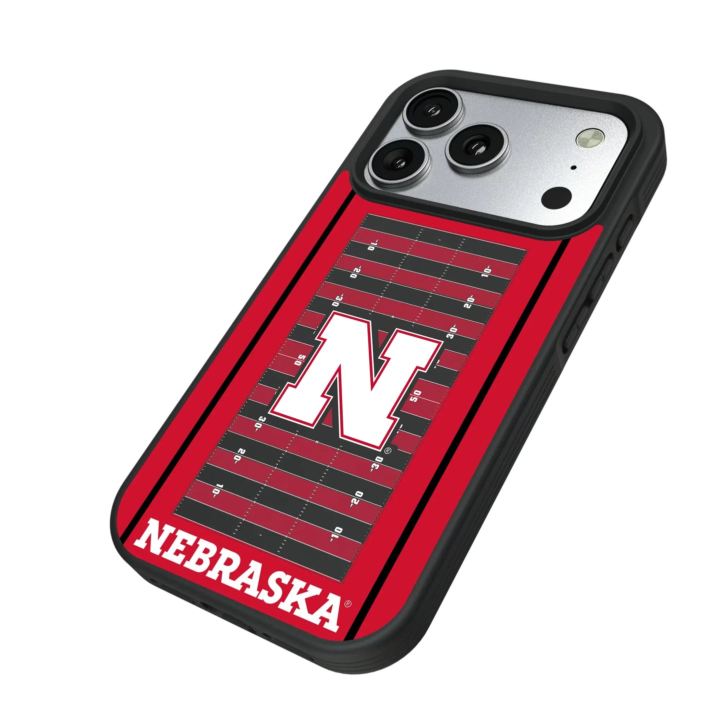 University of Nebraska Huskers Block N Field Bump Phone Case for Apple iPhone