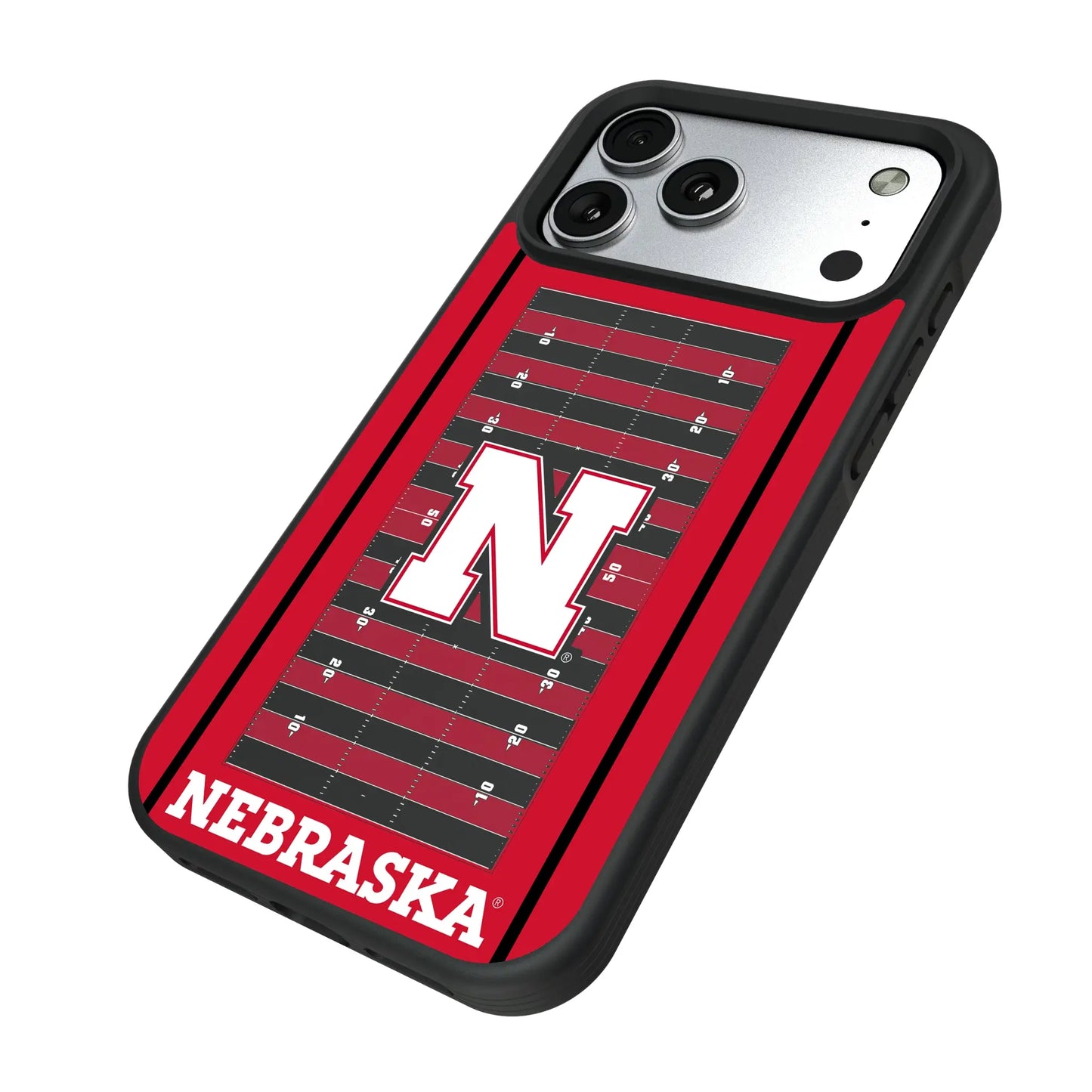 University of Nebraska Huskers Block N Field Bump Phone Case for Apple iPhone