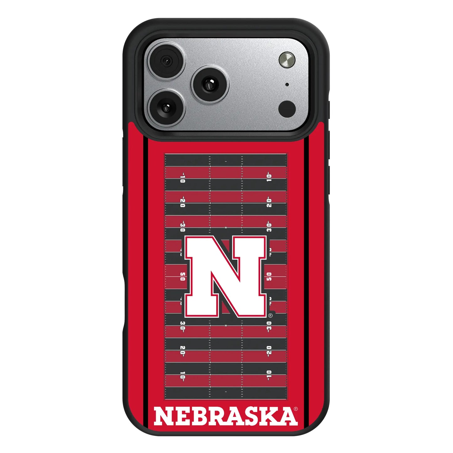 University of Nebraska Huskers Block N Field Bump Phone Case for Apple iPhone