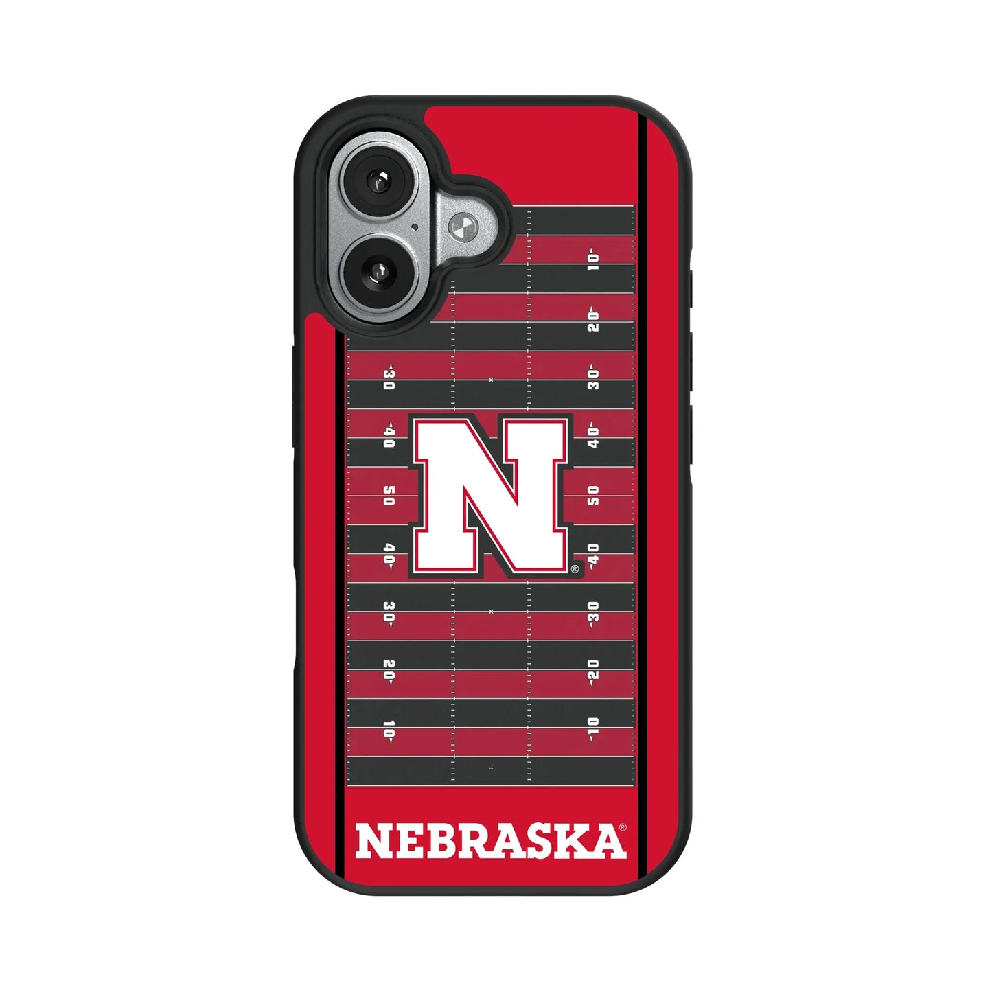 University of Nebraska Huskers Block N Field Bump Phone Case for Apple iPhone