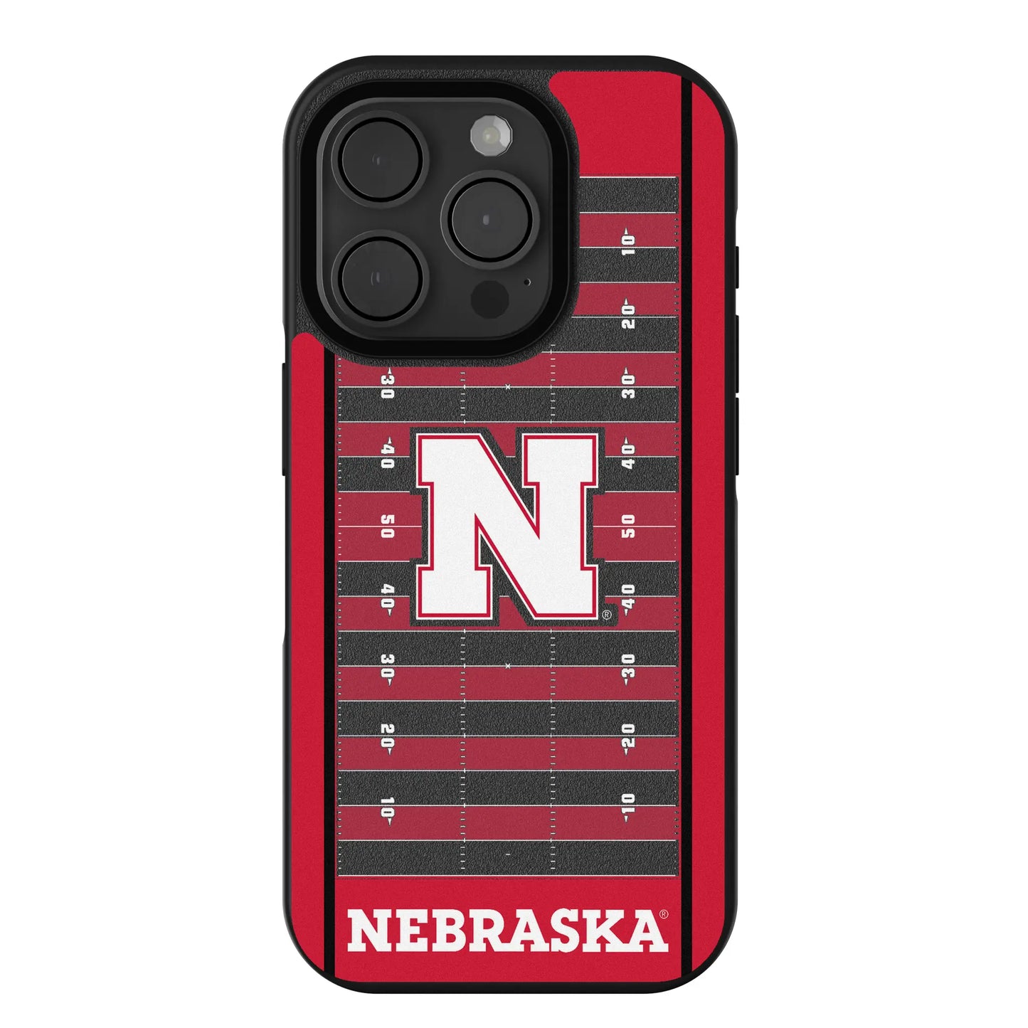 University of Nebraska Huskers Block N Field Bump Phone Case for Apple iPhone