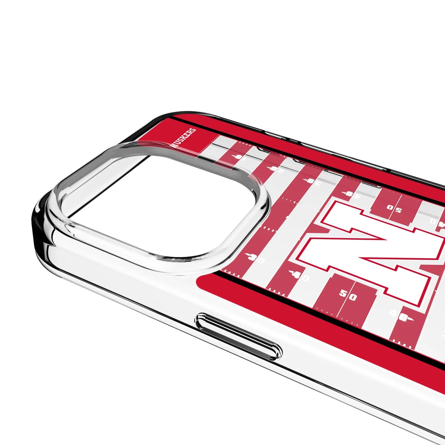 University of Nebraska Huskers Block N Field Clear Phone Case for Apple iPhone