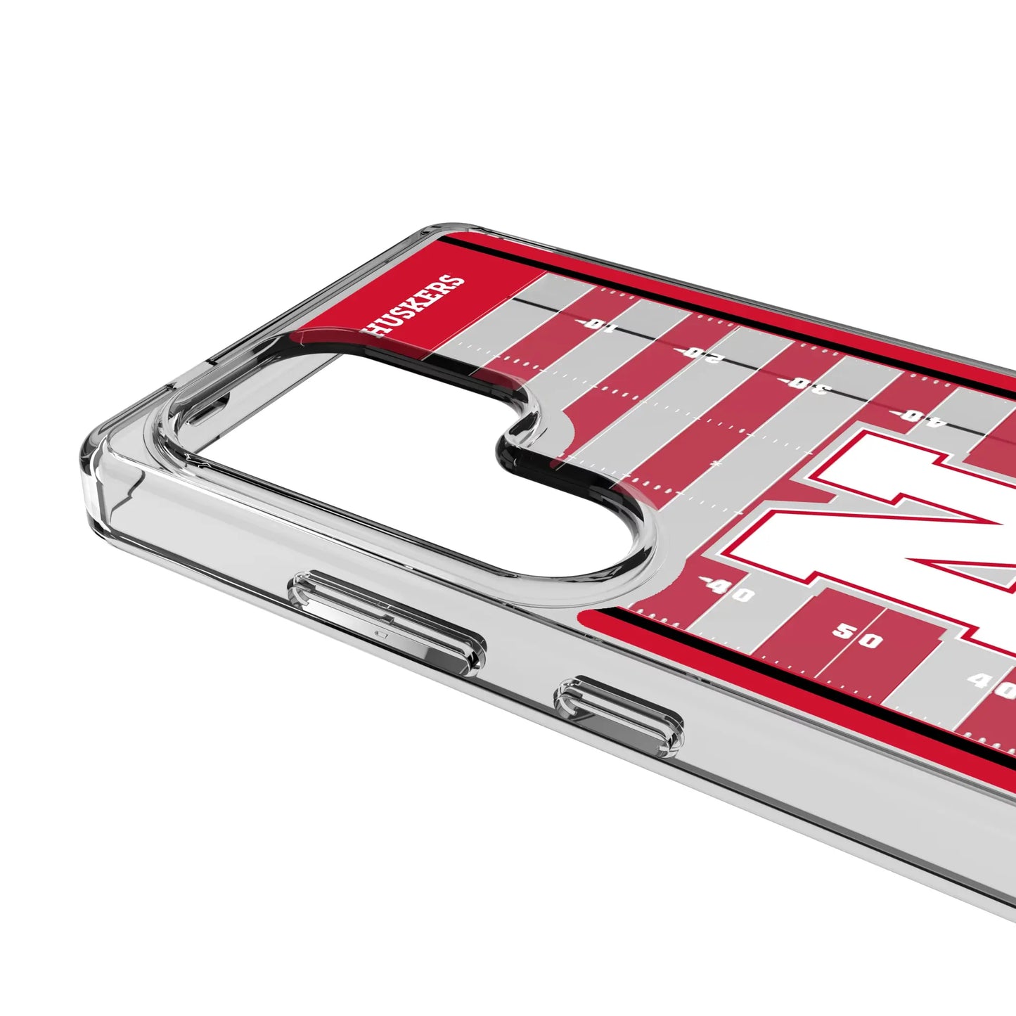 University of Nebraska Huskers Block N Field Clear Phone Case for Samsung Galaxy