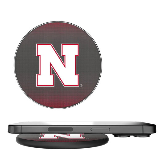 University of Nebraska Huskers Block N Linen 15-Watt Wireless Charger