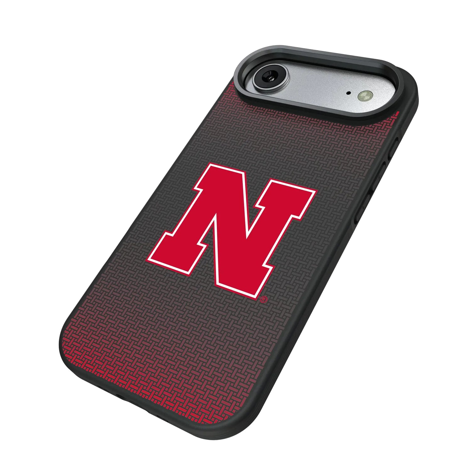 University of Nebraska Huskers Block N Linen Bump Phone Case for Apple iPhone