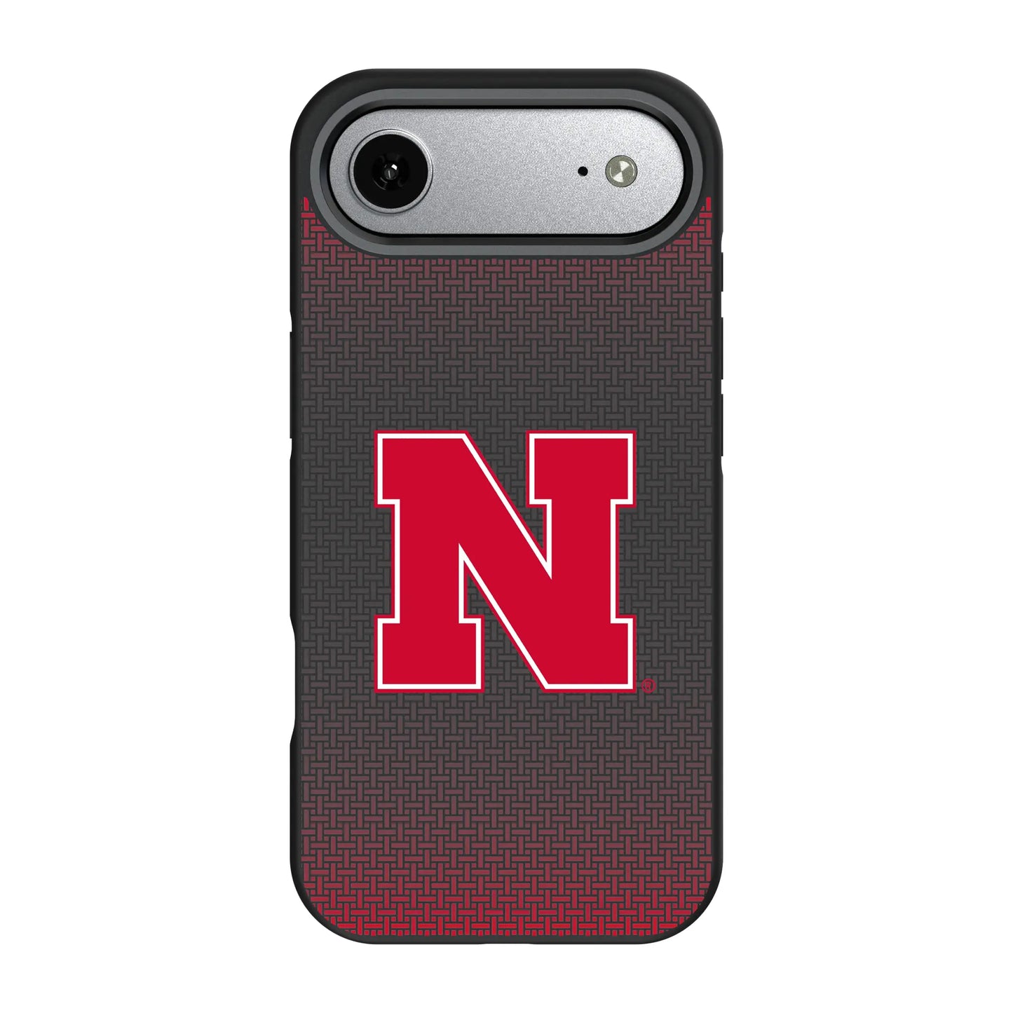 University of Nebraska Huskers Block N Linen Bump Phone Case for Apple iPhone