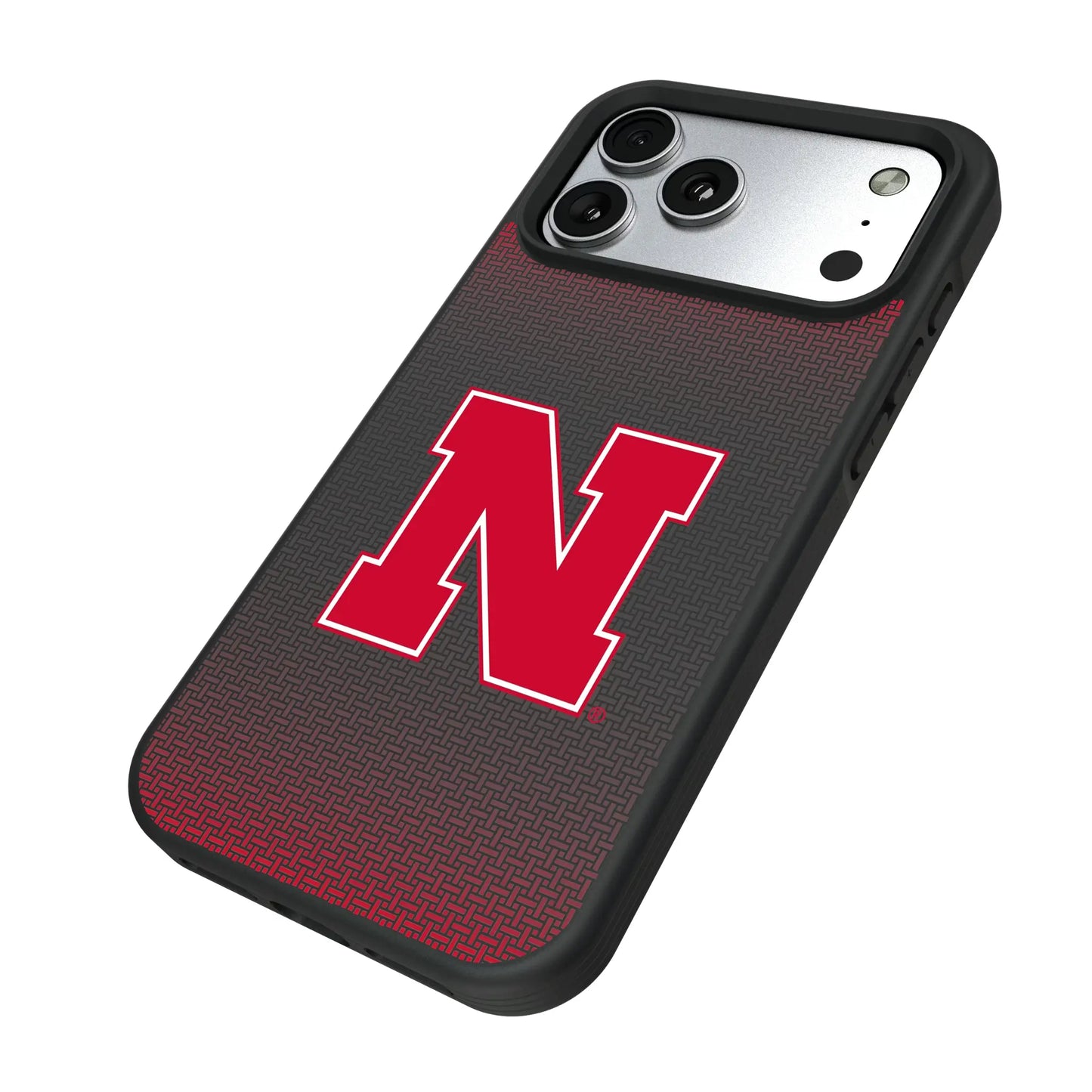 University of Nebraska Huskers Block N Linen Bump Phone Case for Apple iPhone