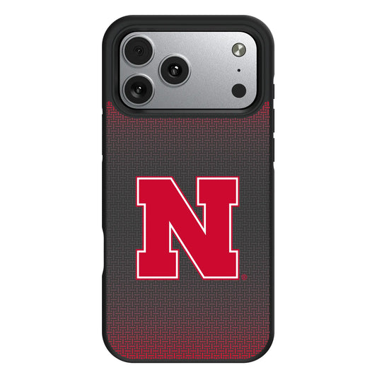 University of Nebraska Huskers Block N Linen Bump Phone Case for Apple iPhone