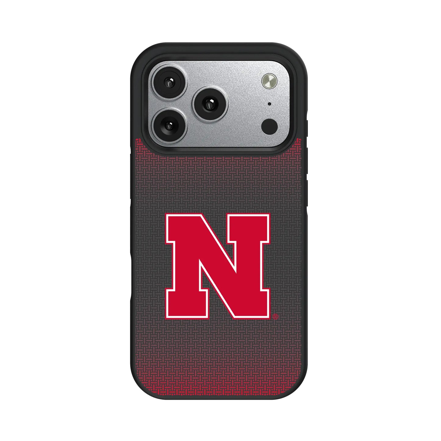 University of Nebraska Huskers Block N Linen Bump Phone Case for Apple iPhone