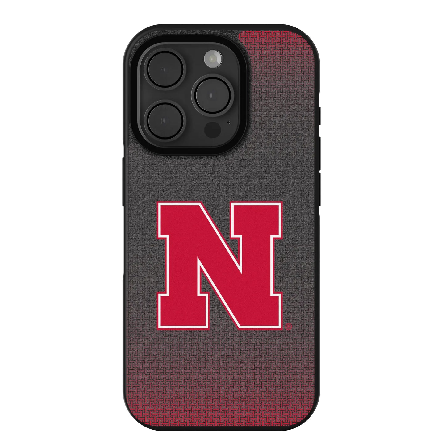 University of Nebraska Huskers Block N Linen Bump Phone Case for Apple iPhone