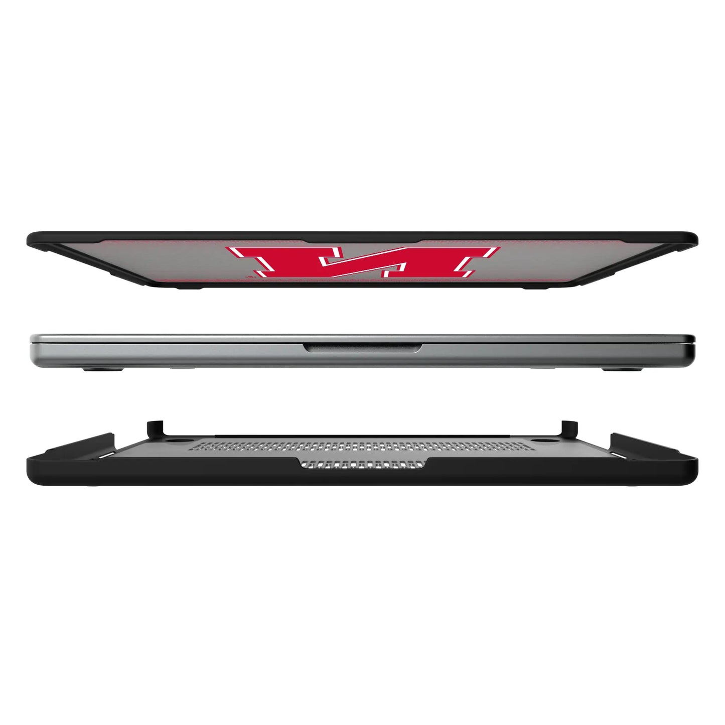 University of Nebraska Huskers Block N Linen Laptop Case for Apple MacBook