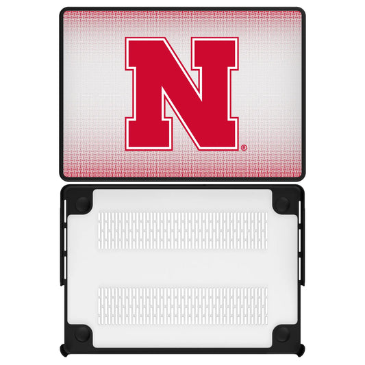 University of Nebraska Huskers Block N Linen Laptop Case for Apple MacBook