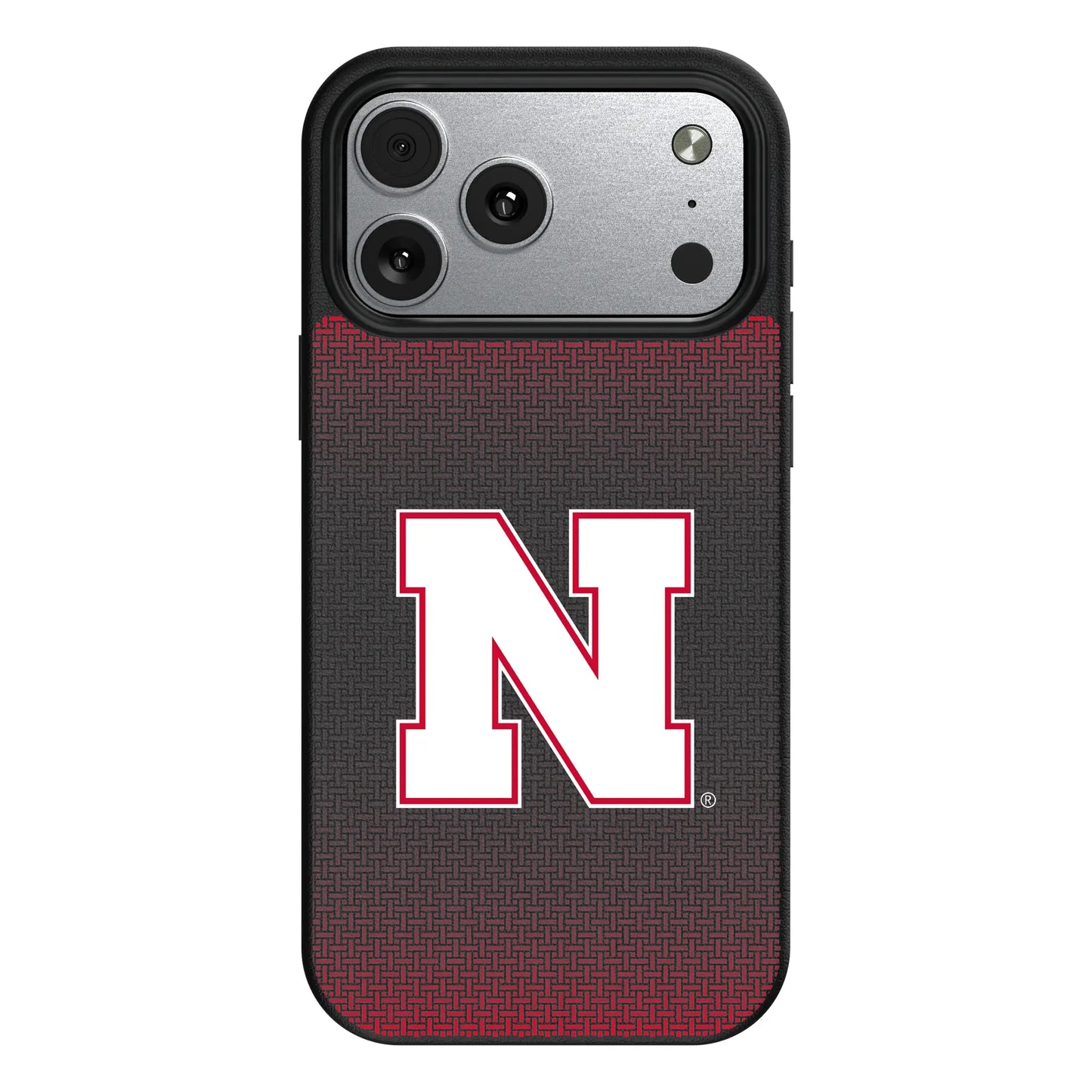 University of Nebraska Huskers Block N Linen MagSafe Compatible Phone Case for Apple iPhone