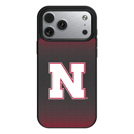 University of Nebraska Huskers Block N Linen MagSafe Compatible Phone Case for Apple iPhone