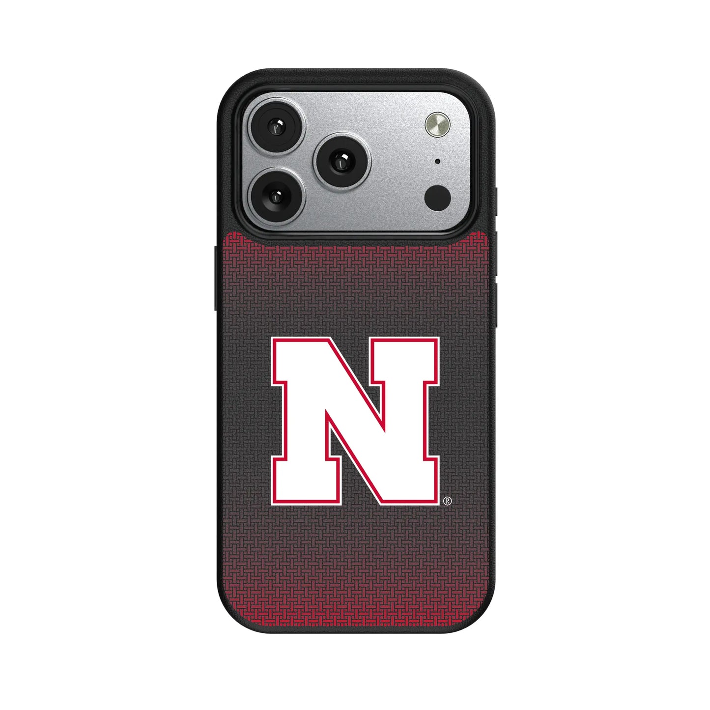 University of Nebraska Huskers Block N Linen MagSafe Compatible Phone Case for Apple iPhone