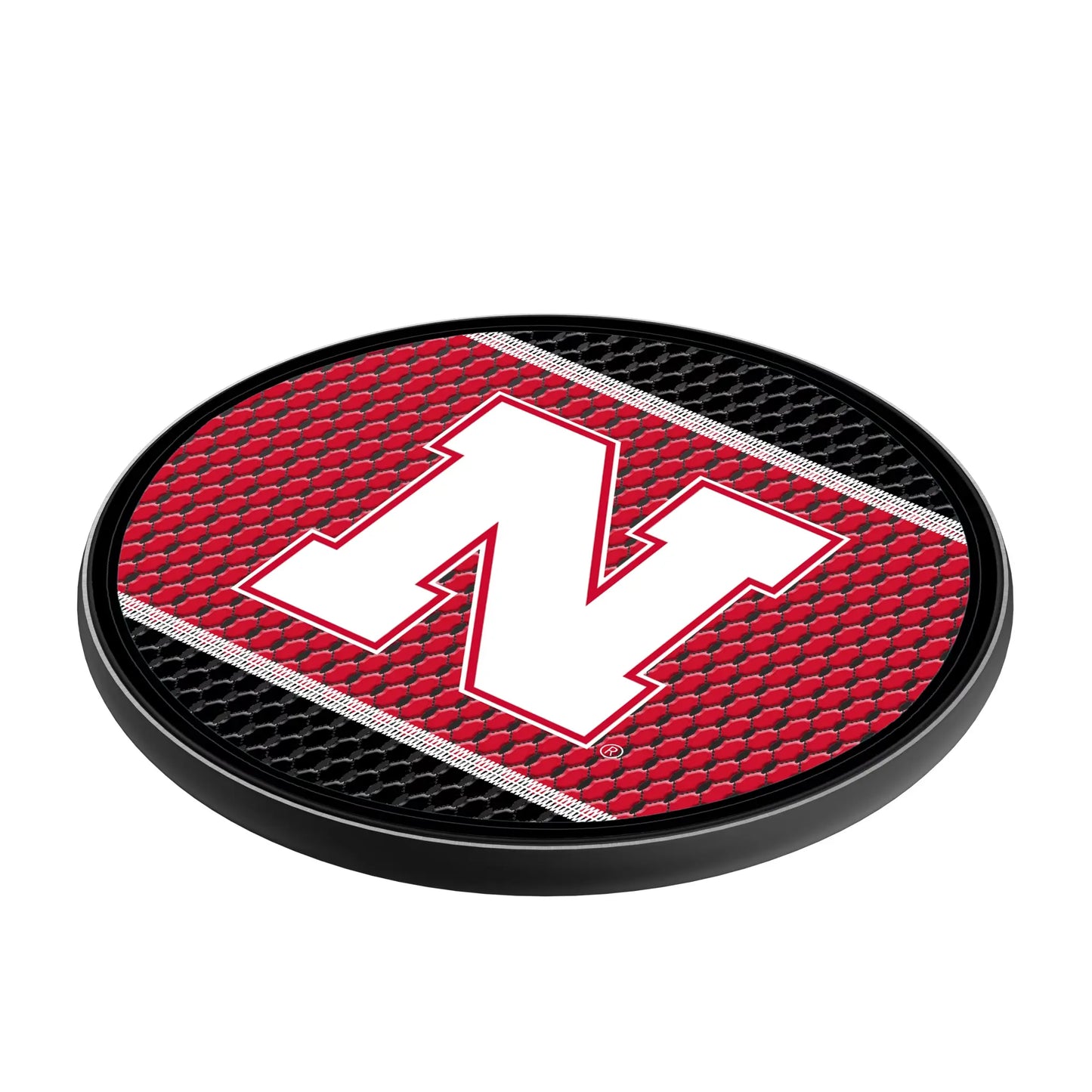 University of Nebraska Huskers Block N Mesh 15-Watt Wireless Charger
