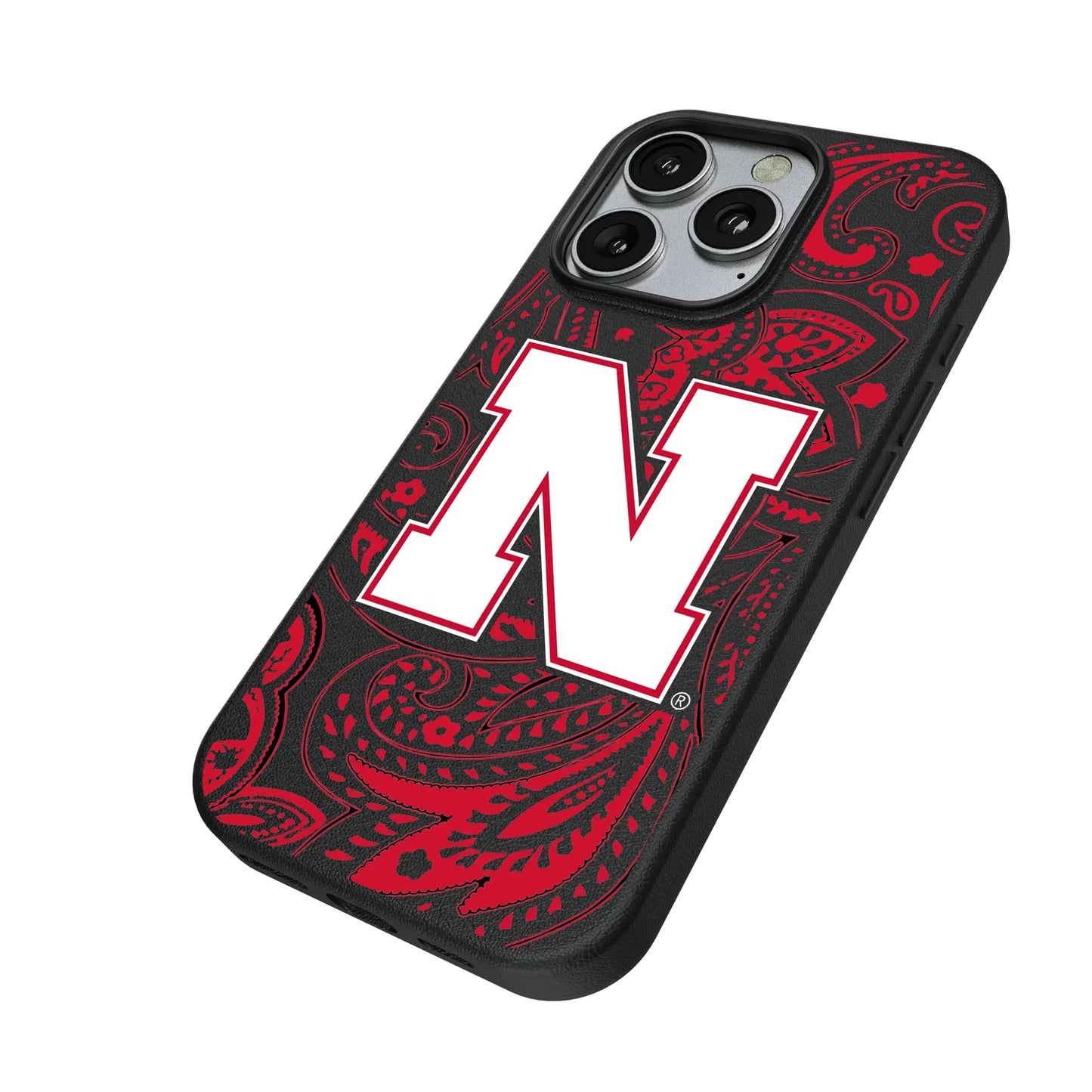 University of Nebraska Huskers Block N Paisley MagSafe Compatible Phone Case for Apple iPhone