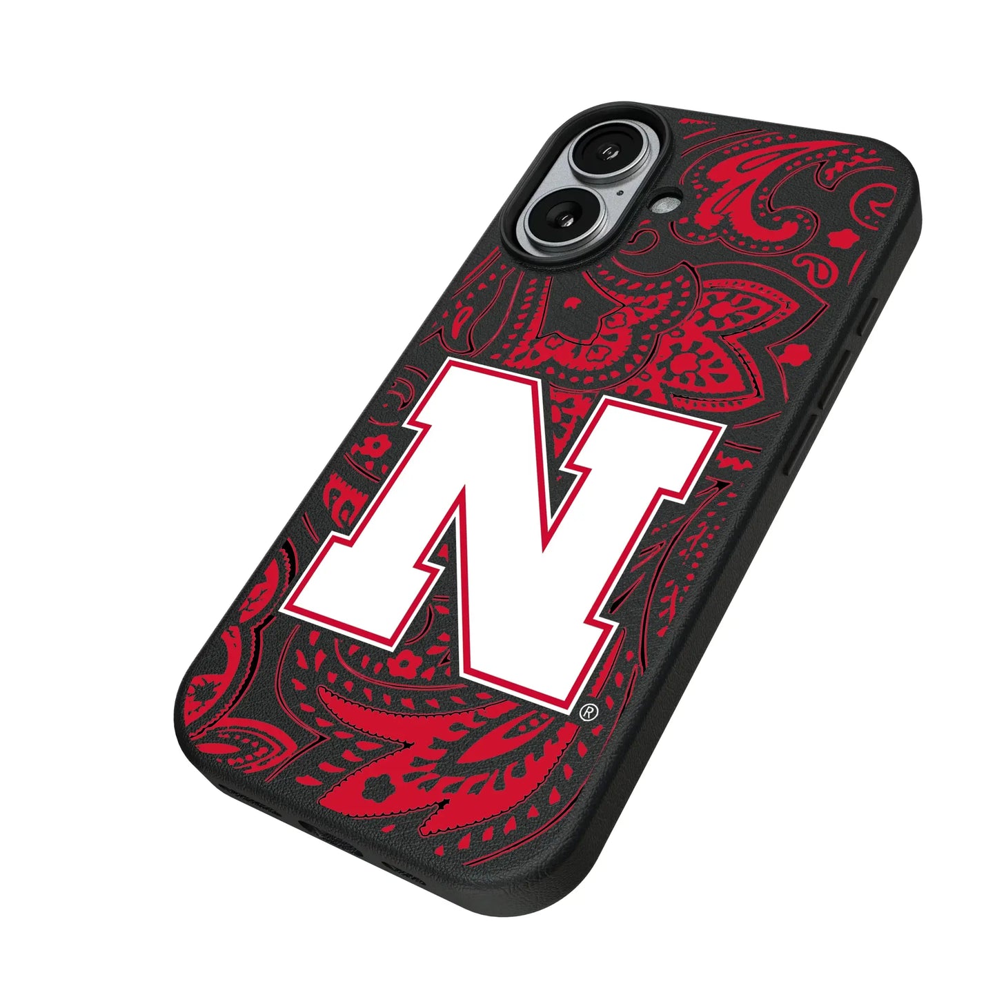University of Nebraska Huskers Block N Paisley MagSafe Compatible Phone Case for Apple iPhone