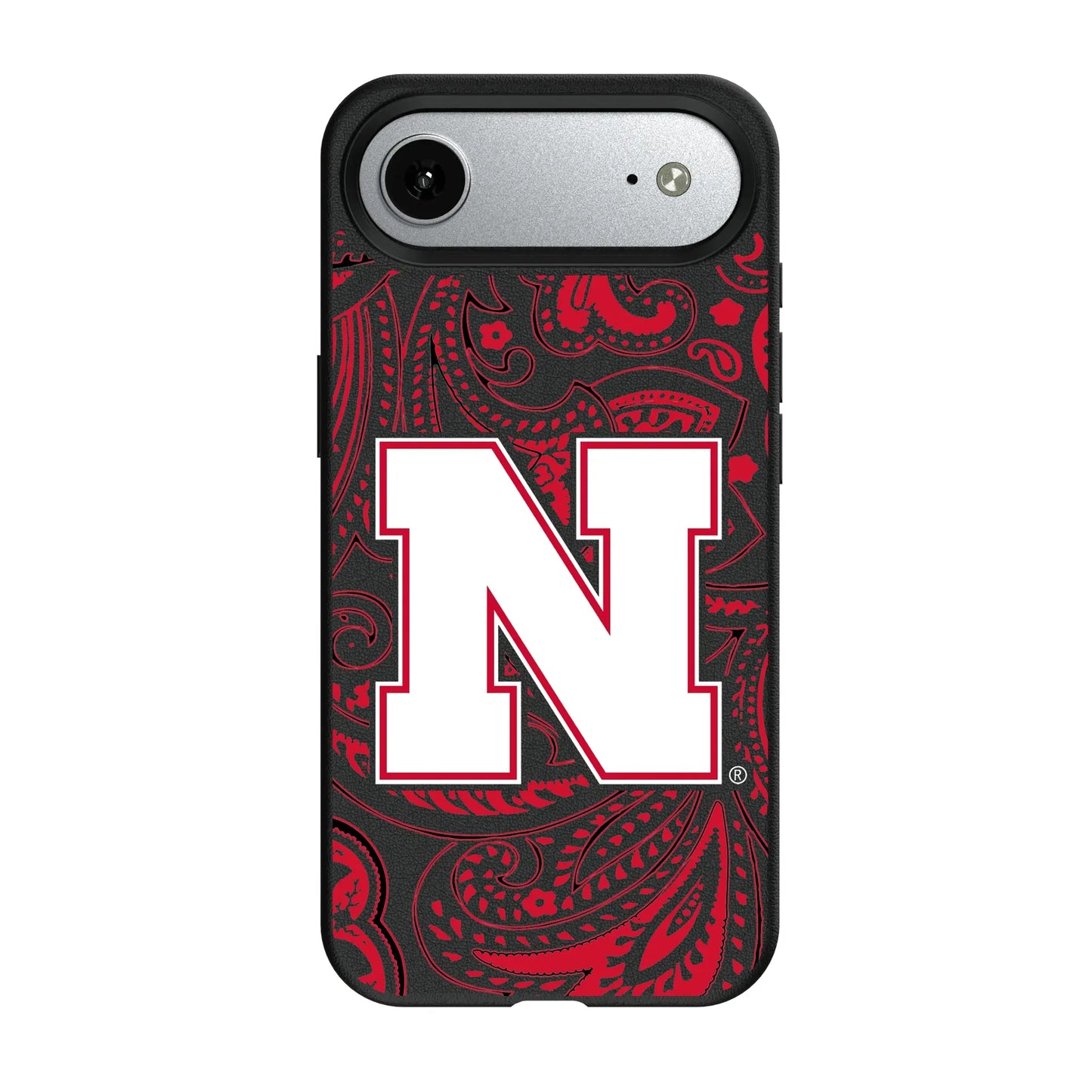 University of Nebraska Huskers Block N Paisley MagSafe Compatible Phone Case for Apple iPhone