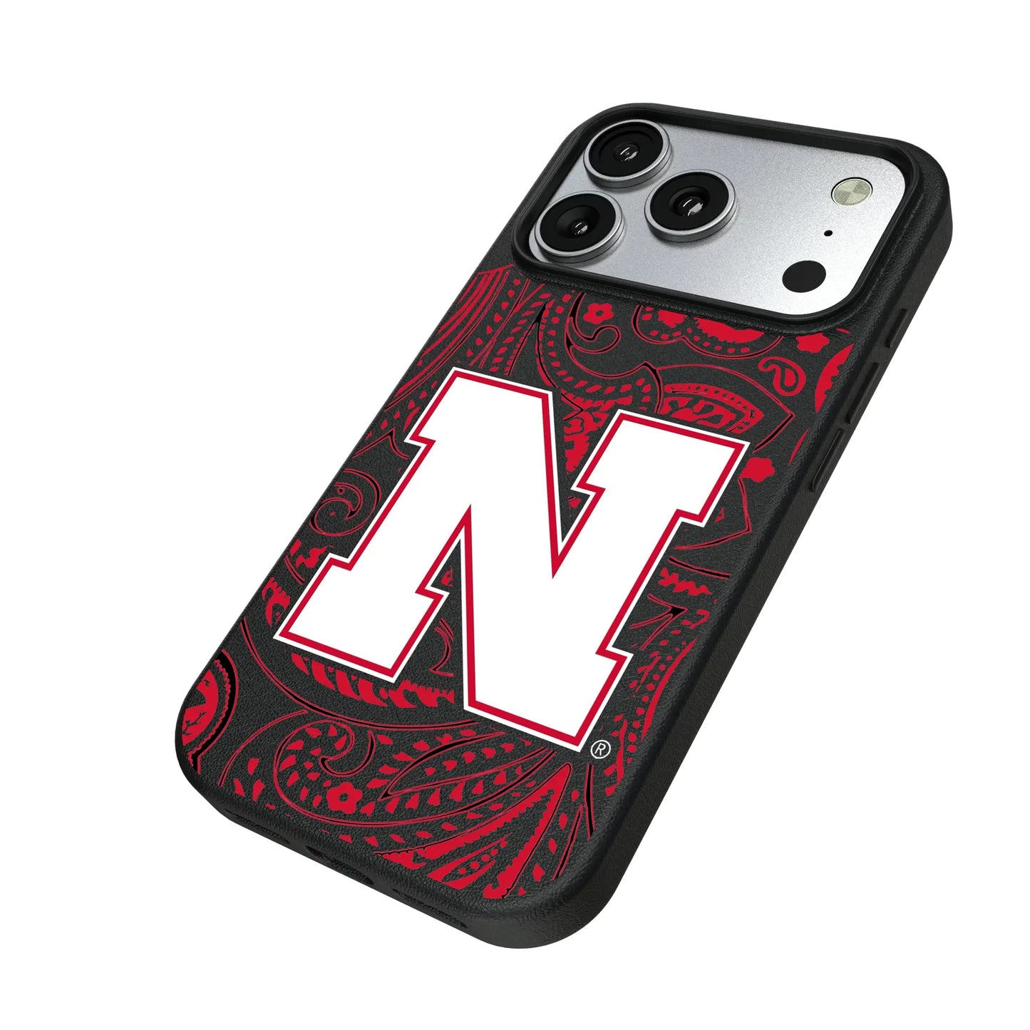 University of Nebraska Huskers Block N Paisley MagSafe Compatible Phone Case for Apple iPhone