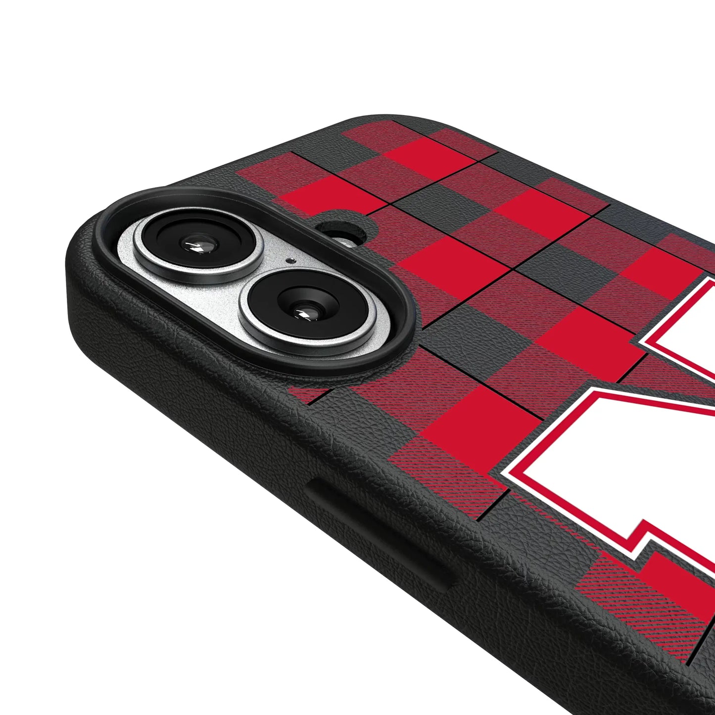 University of Nebraska Huskers Block N Plaid MagSafe Compatible Phone Case for Apple iPhone