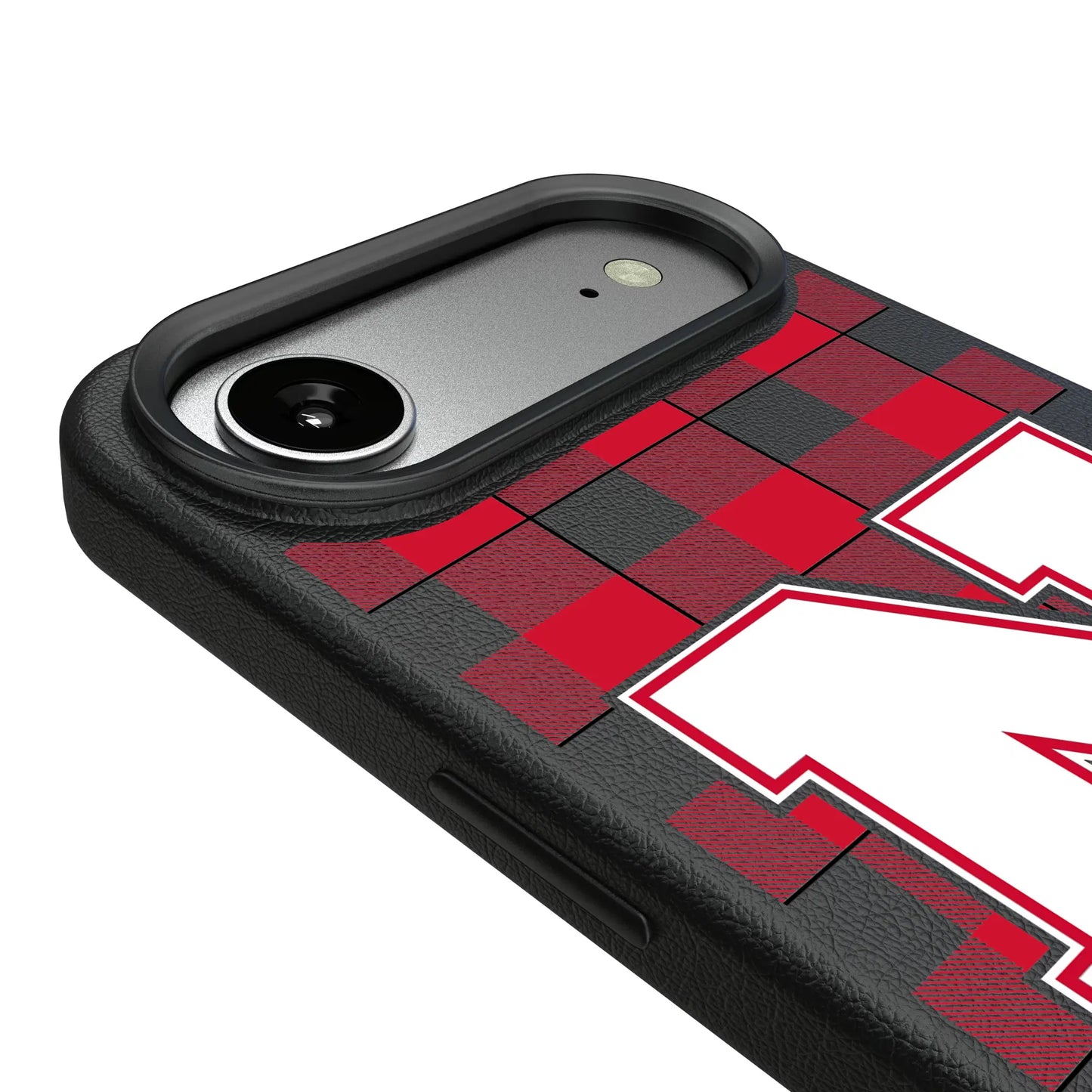 University of Nebraska Huskers Block N Plaid MagSafe Compatible Phone Case for Apple iPhone